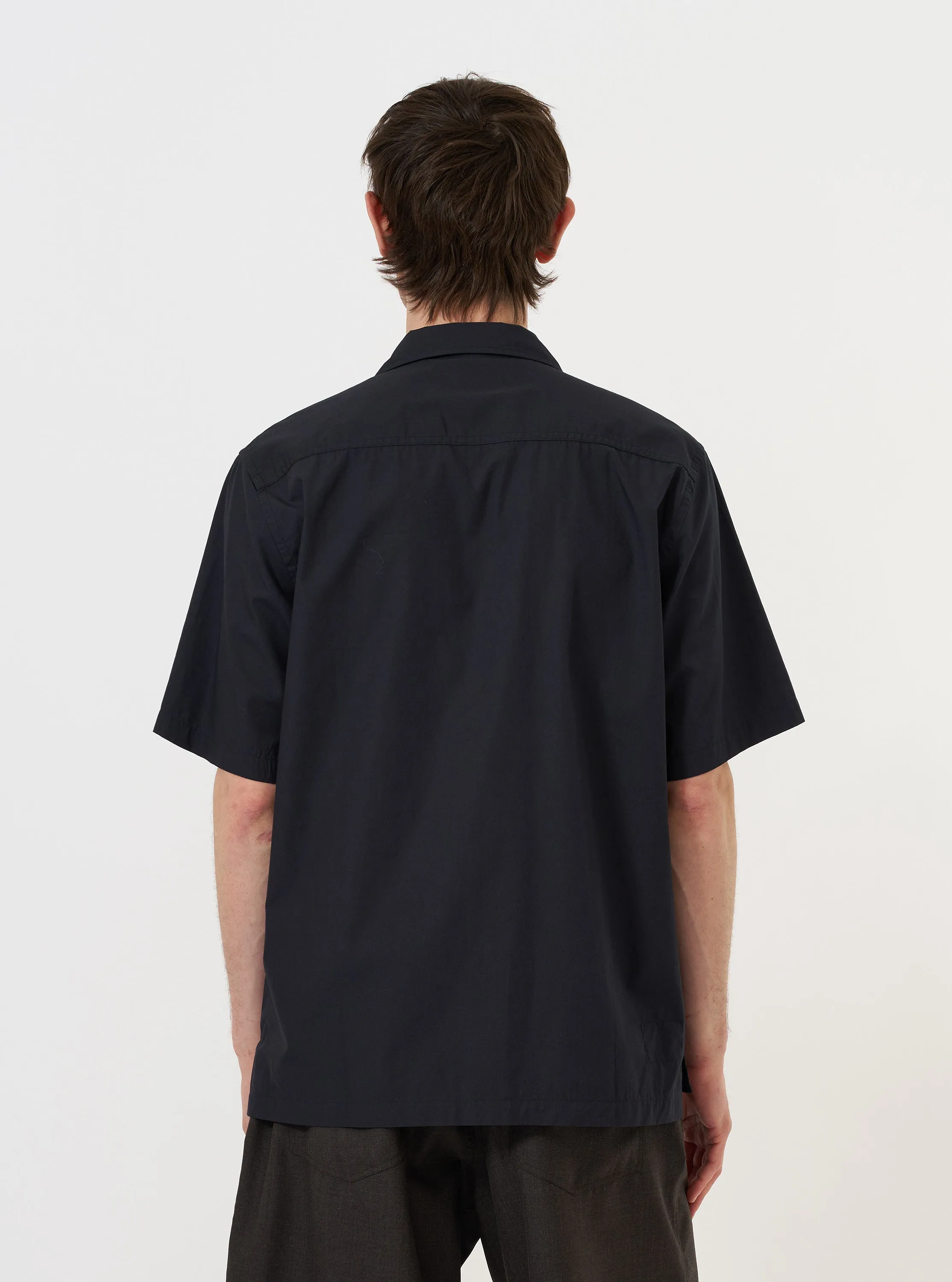 Navy Broadcloth Camp Shirt sold by Universal Works product image thumbnail 3