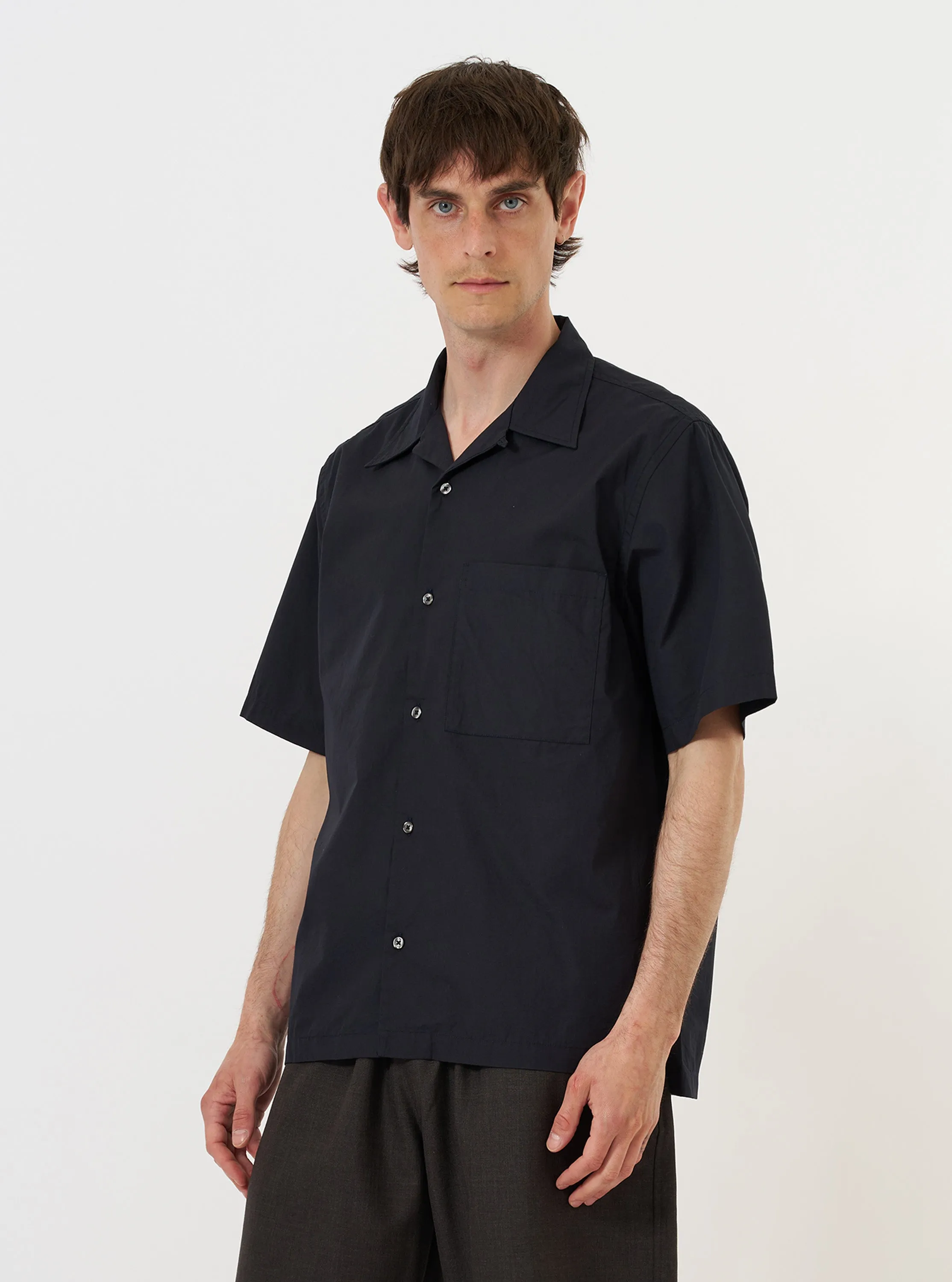 Navy Broadcloth Camp Shirt sold by Universal Works product image thumbnail 2