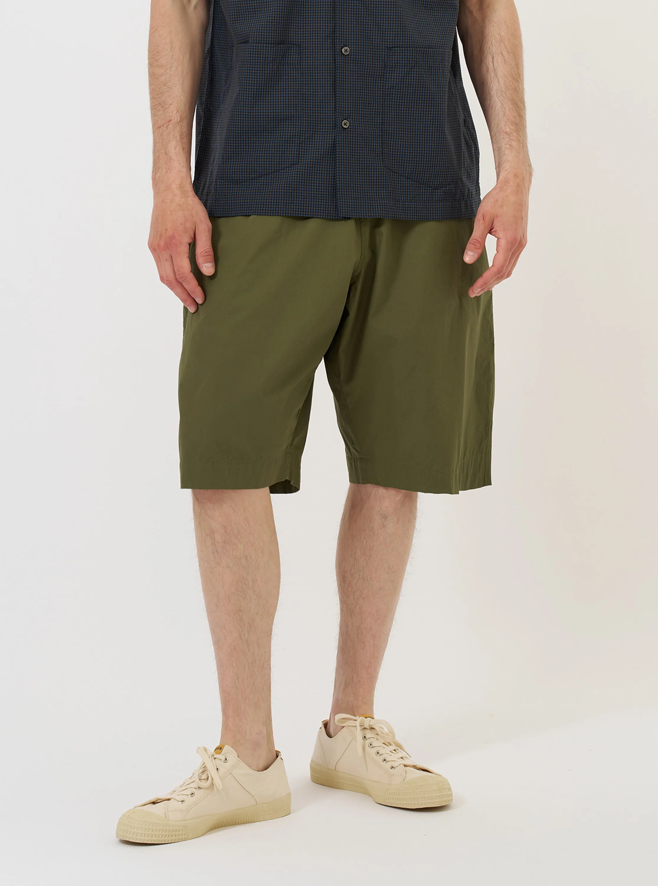 Olive Broadcloth Vacation Short sold by Universal Works product image thumbnail 2