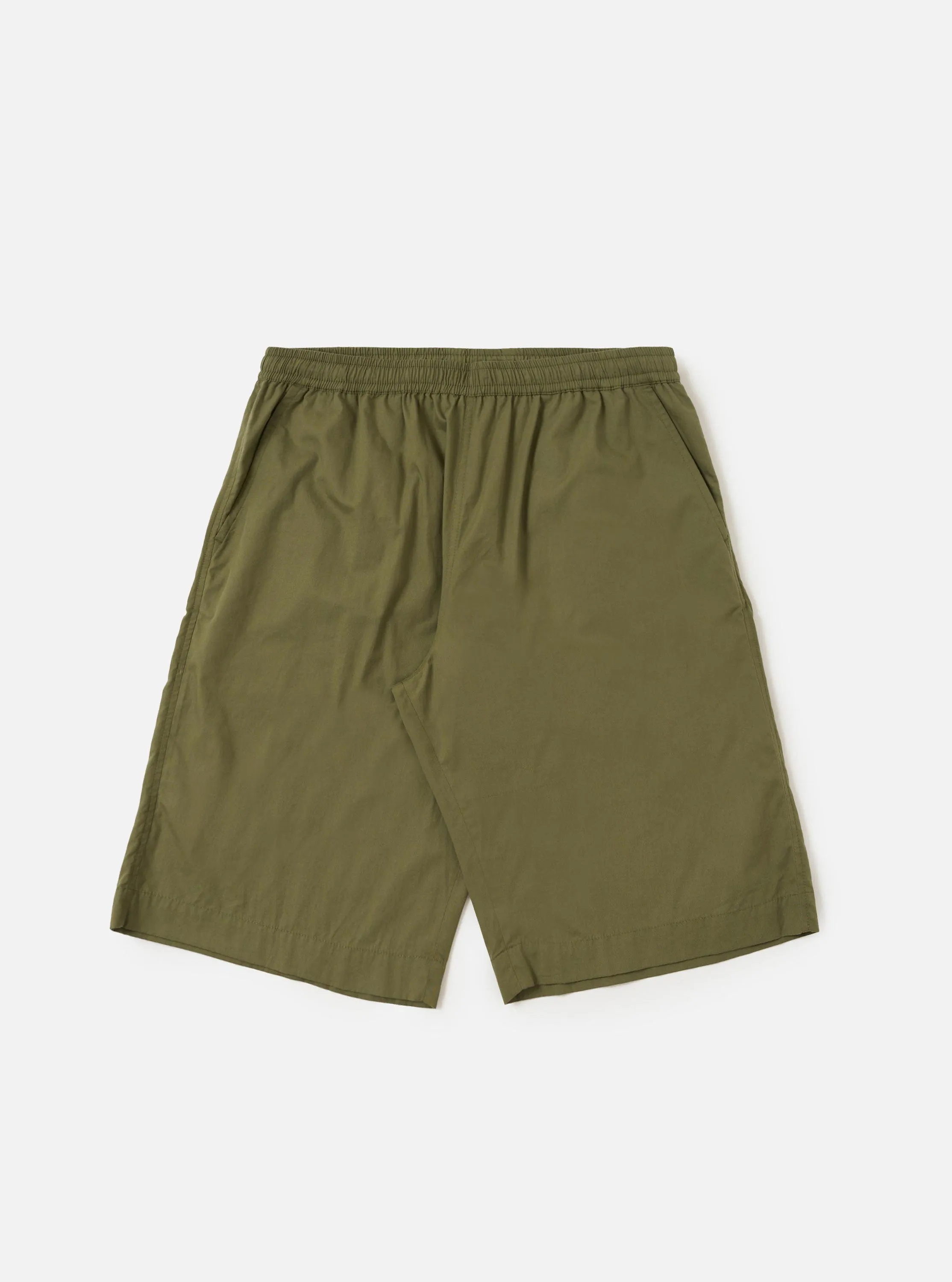 Olive Broadcloth Vacation Short sold by Universal Works