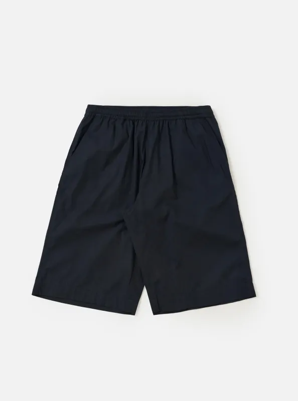 Navy Broadcloth Vacation Short made by Universal Works