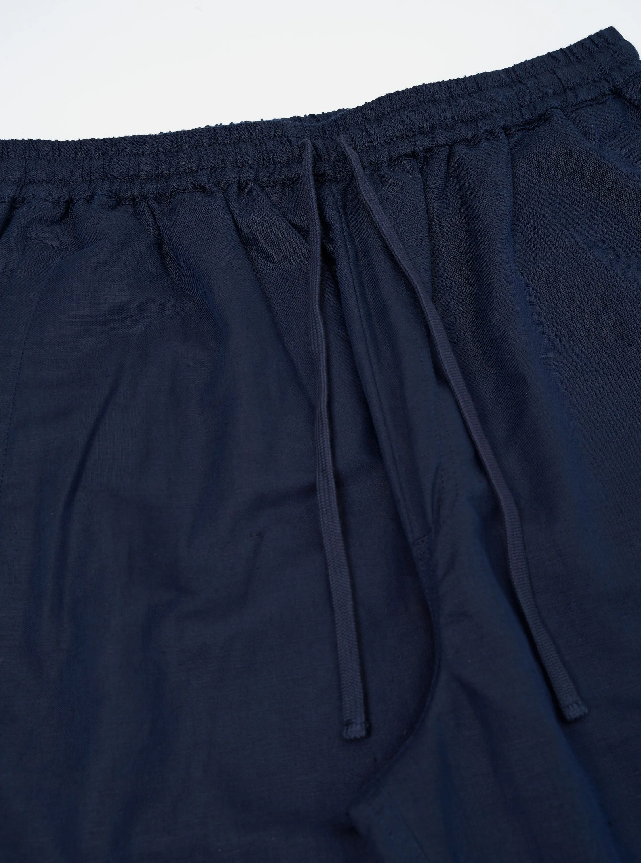 Navy Linen Cotton Shirting Parachute Pant sold by Universal Works product image thumbnail 4