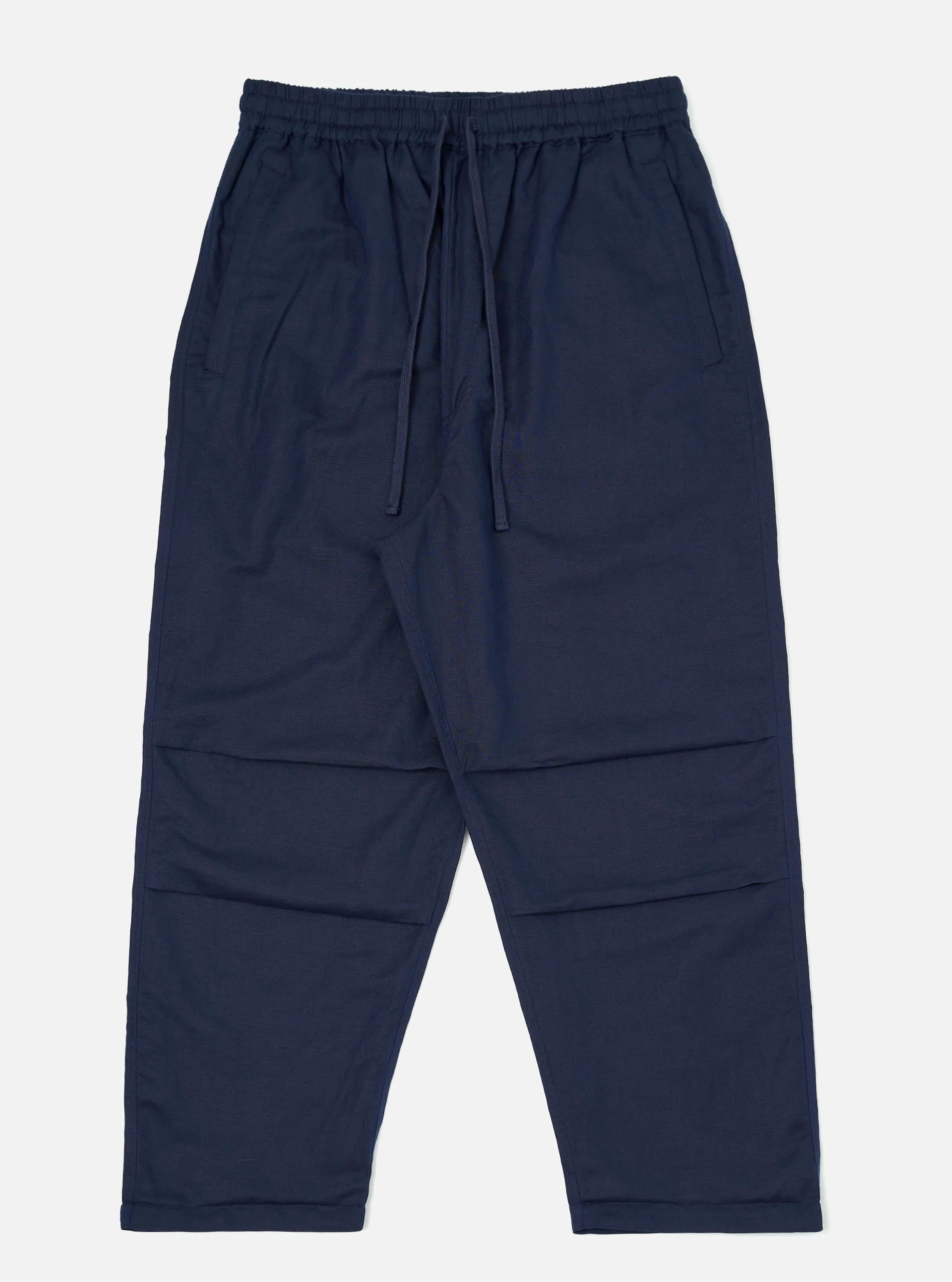 Navy Linen Cotton Shirting Parachute Pant sold by Universal Works