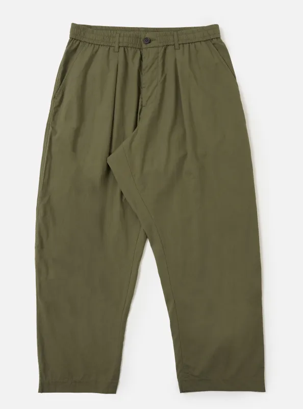 Olive Broadcloth Oxford Pant made by Universal Works