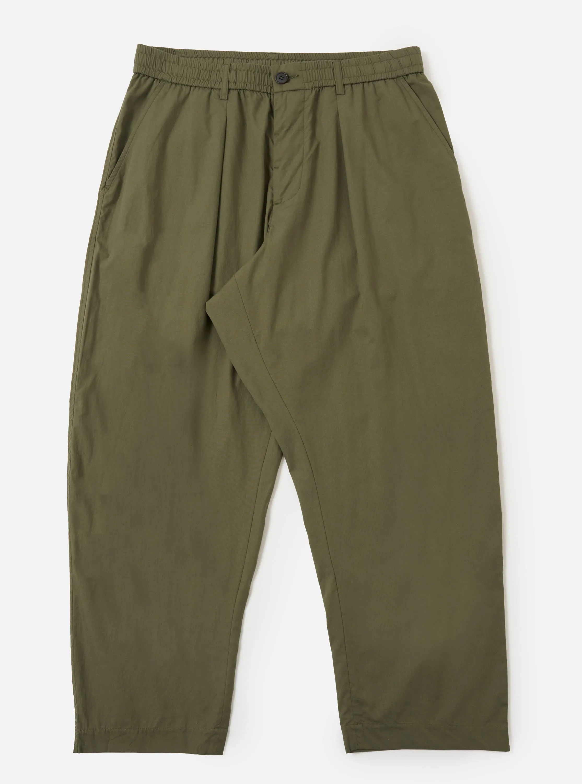 Olive Broadcloth Oxford Pant sold by Universal Works