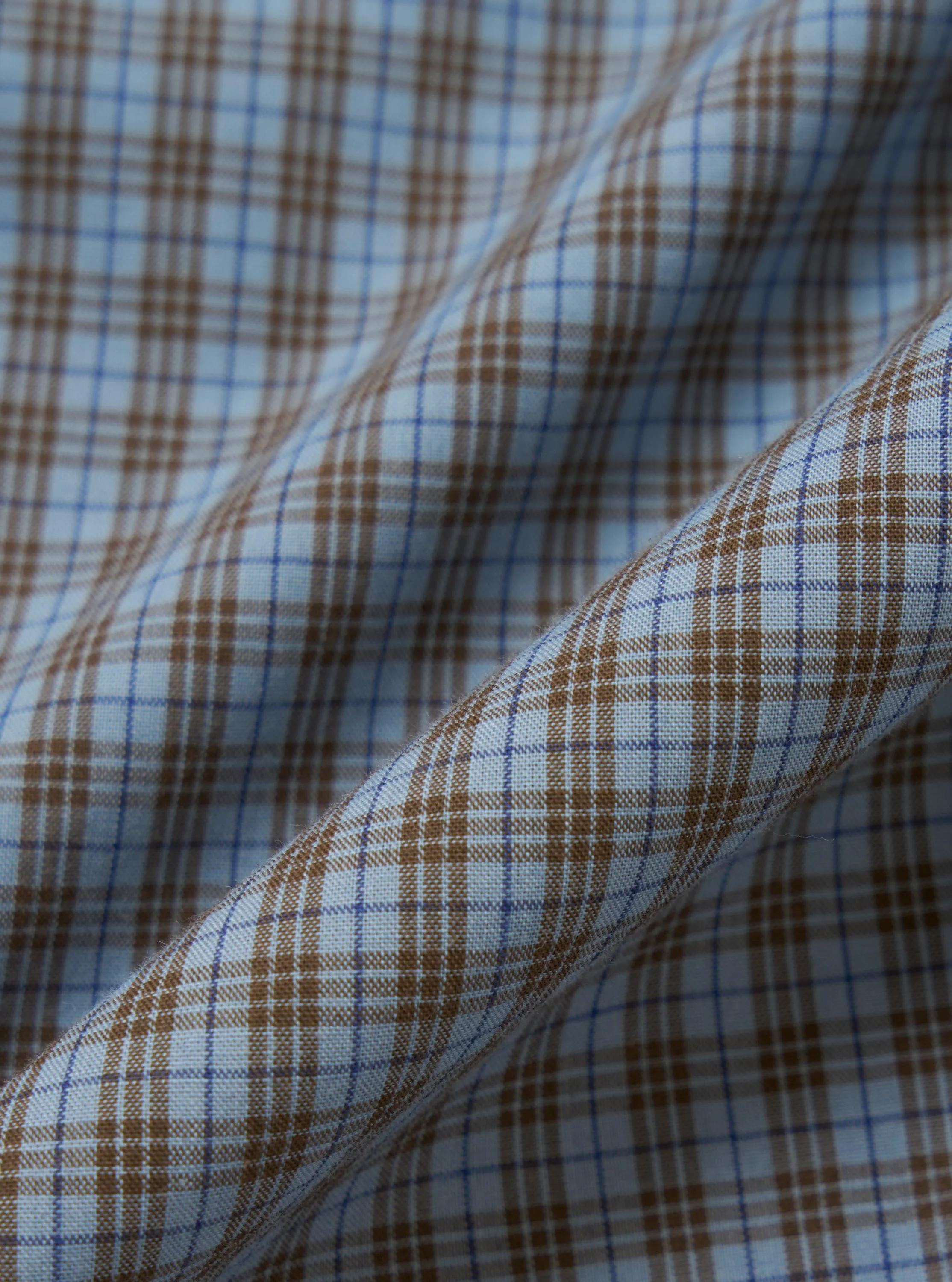 Pale Blue Check Plaid Lazy Day Shirt sold by Universal Works product image thumbnail 4