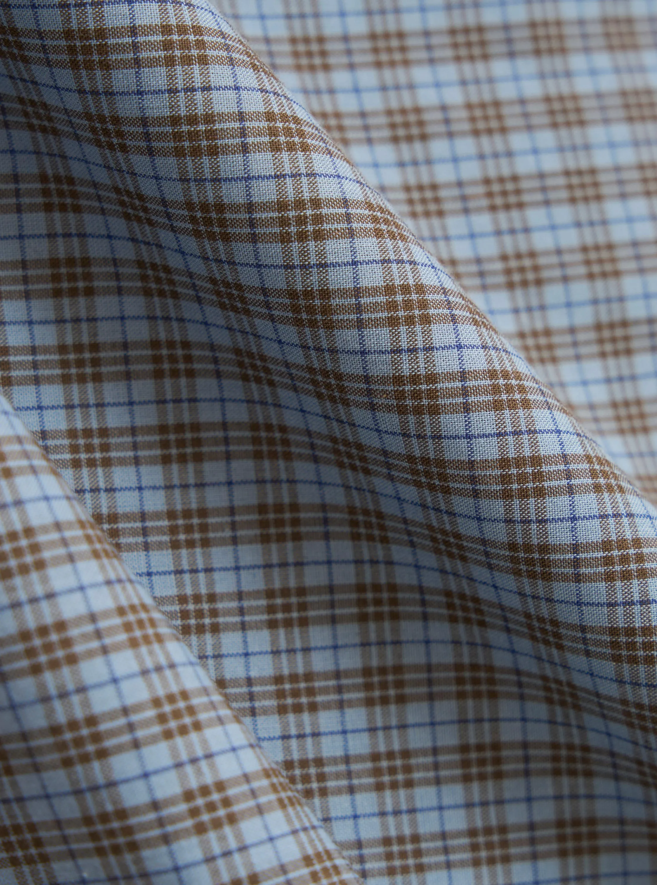 Pale Blue Check Plaid Summer Overshirt sold by Universal Works product image thumbnail 4