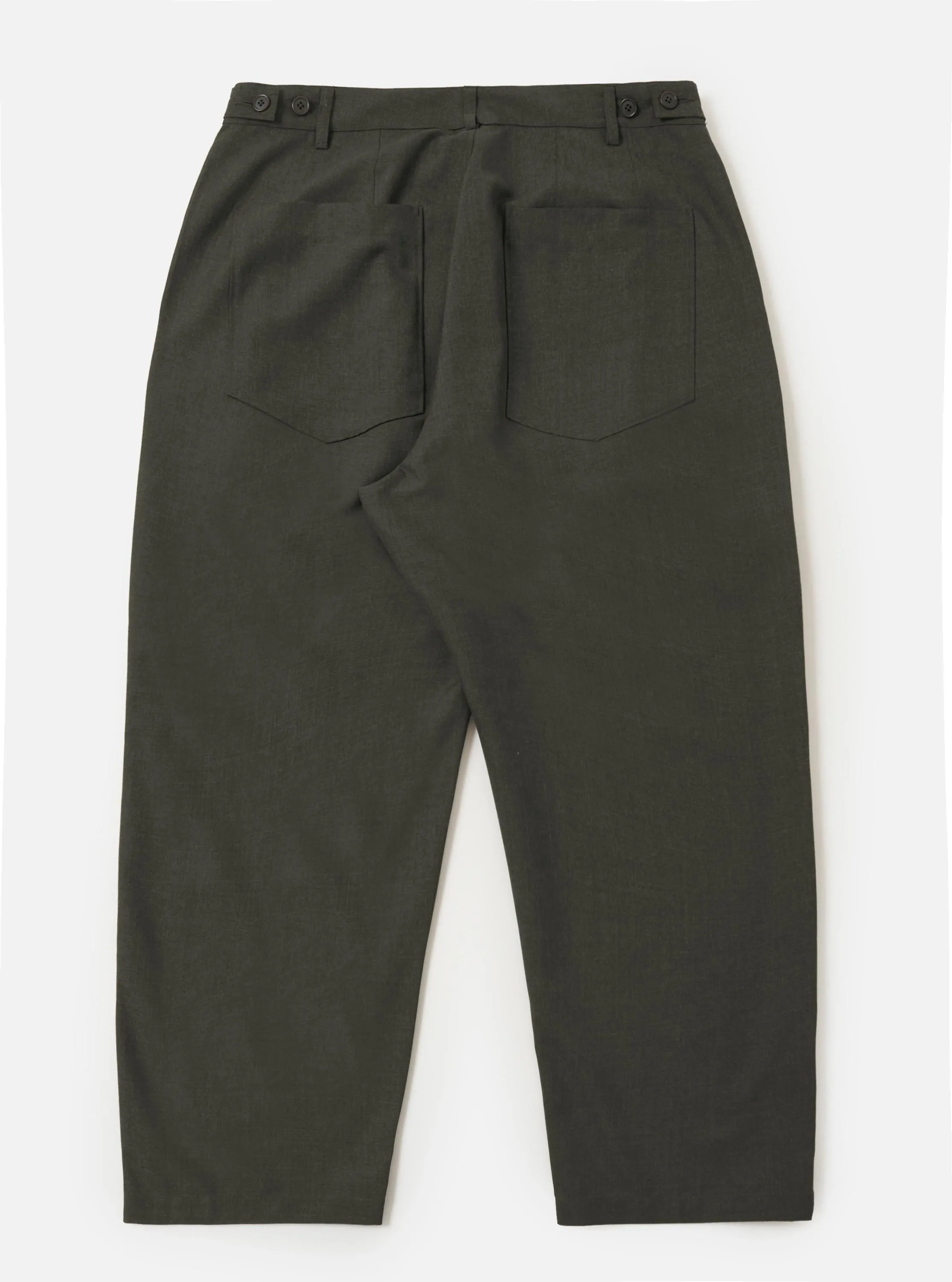 Olive Marl Tropical Suiting Dutch Pant sold by Universal Works product image thumbnail 5