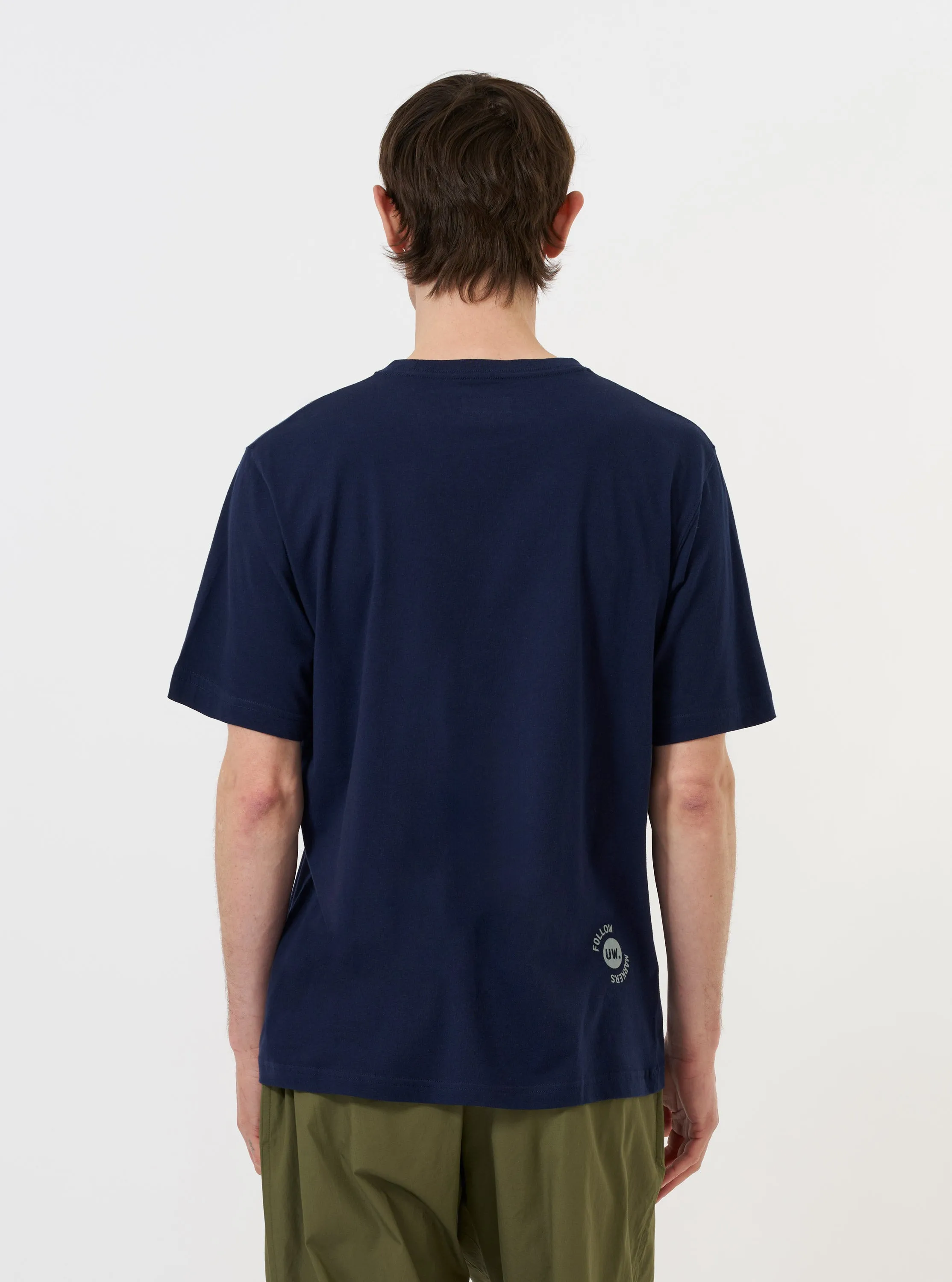 Navy Single Jersey Trail Trail To Hotel Delux Tee sold by Universal Works product image thumbnail 3