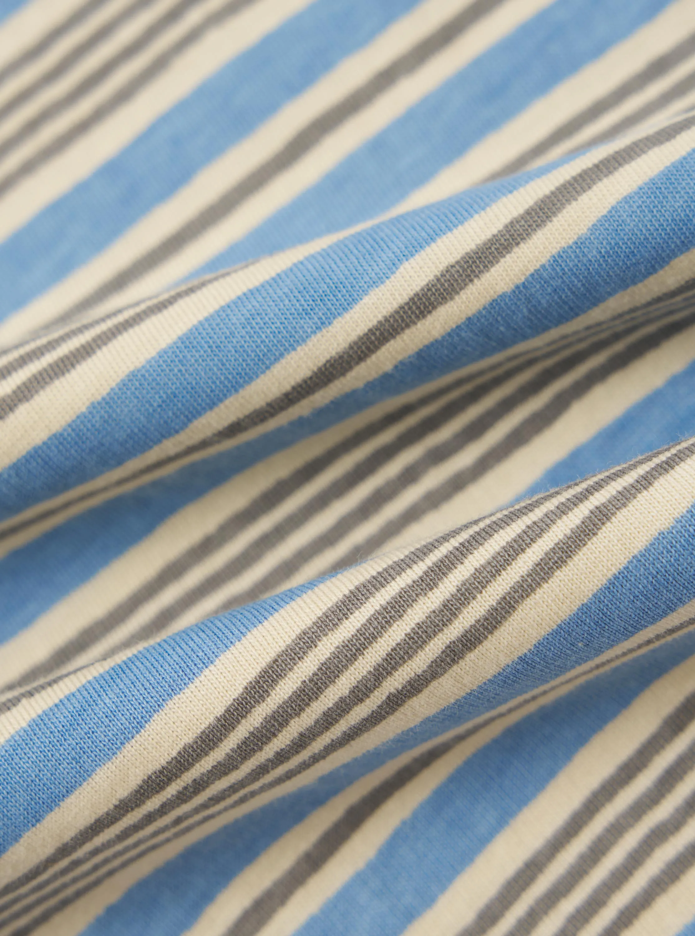 Pale Blue OS Stripe Jersey Core Tee sold by Universal Works product image thumbnail 4