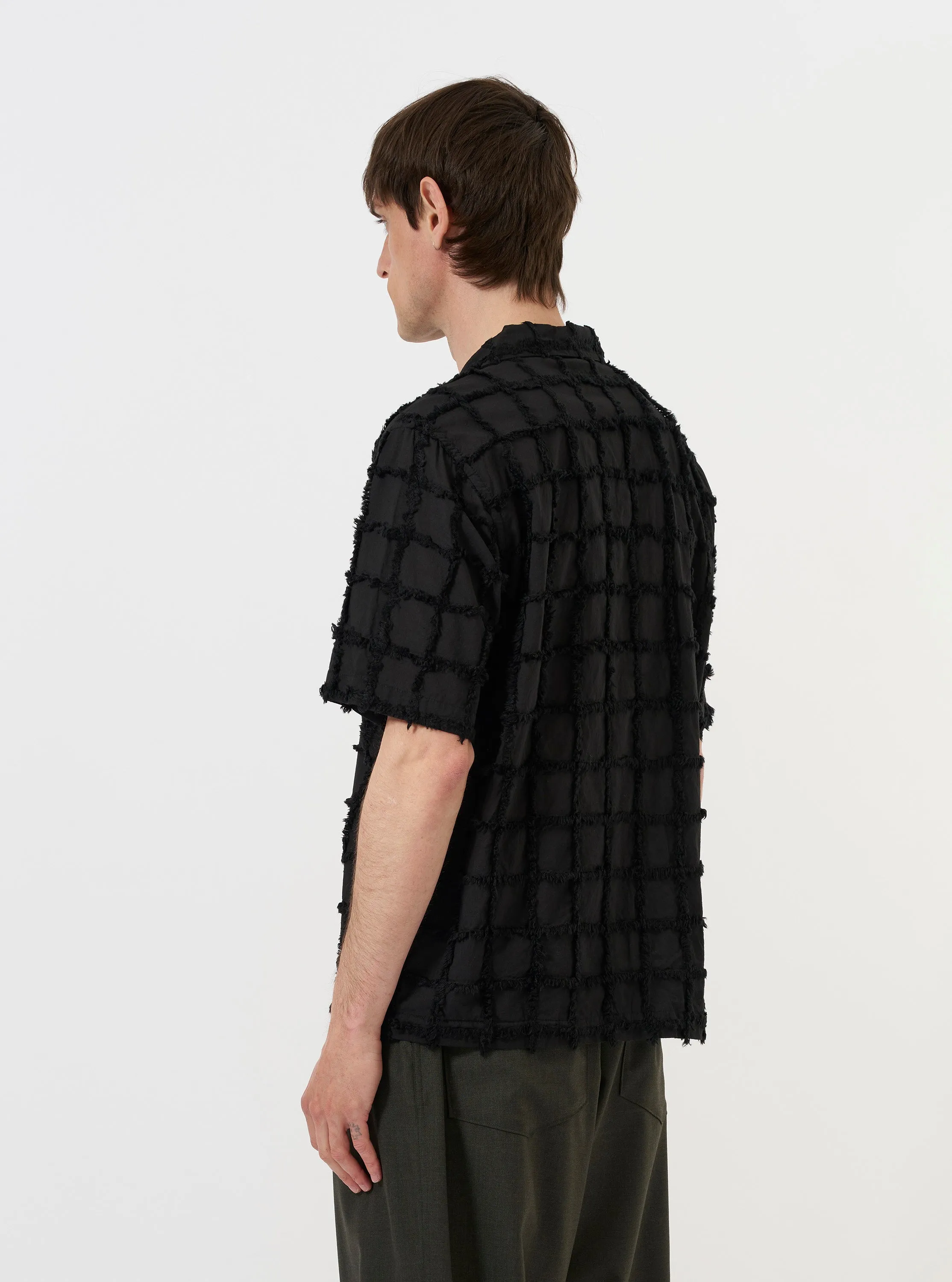 Black 3D Check Road Shirt sold by Universal Works product image thumbnail 3