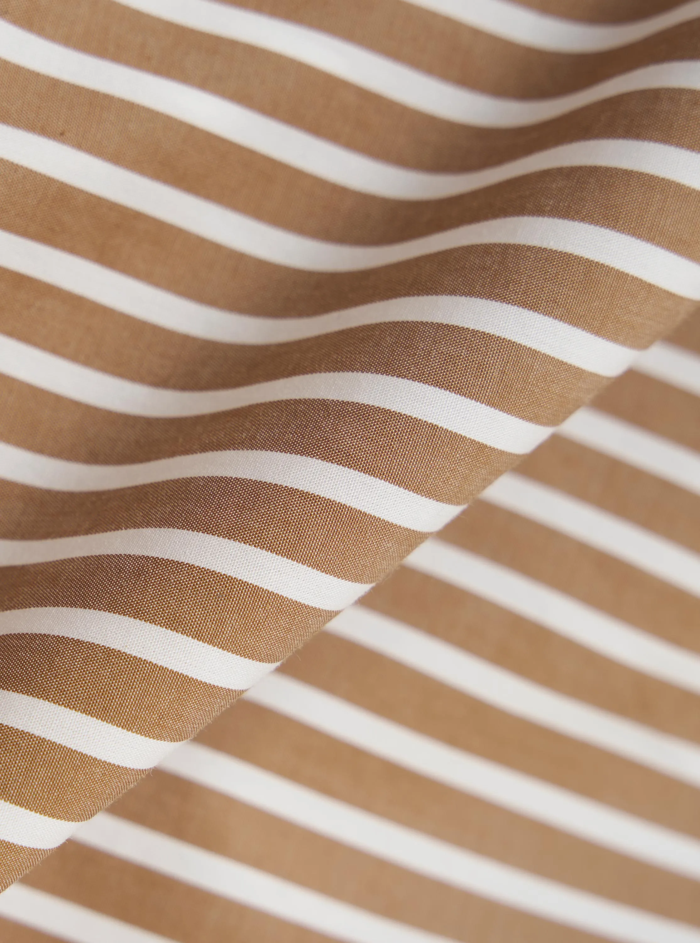 Brown/White Cotton Stripe Square Pocket Shirt sold by Universal Works product image thumbnail 4