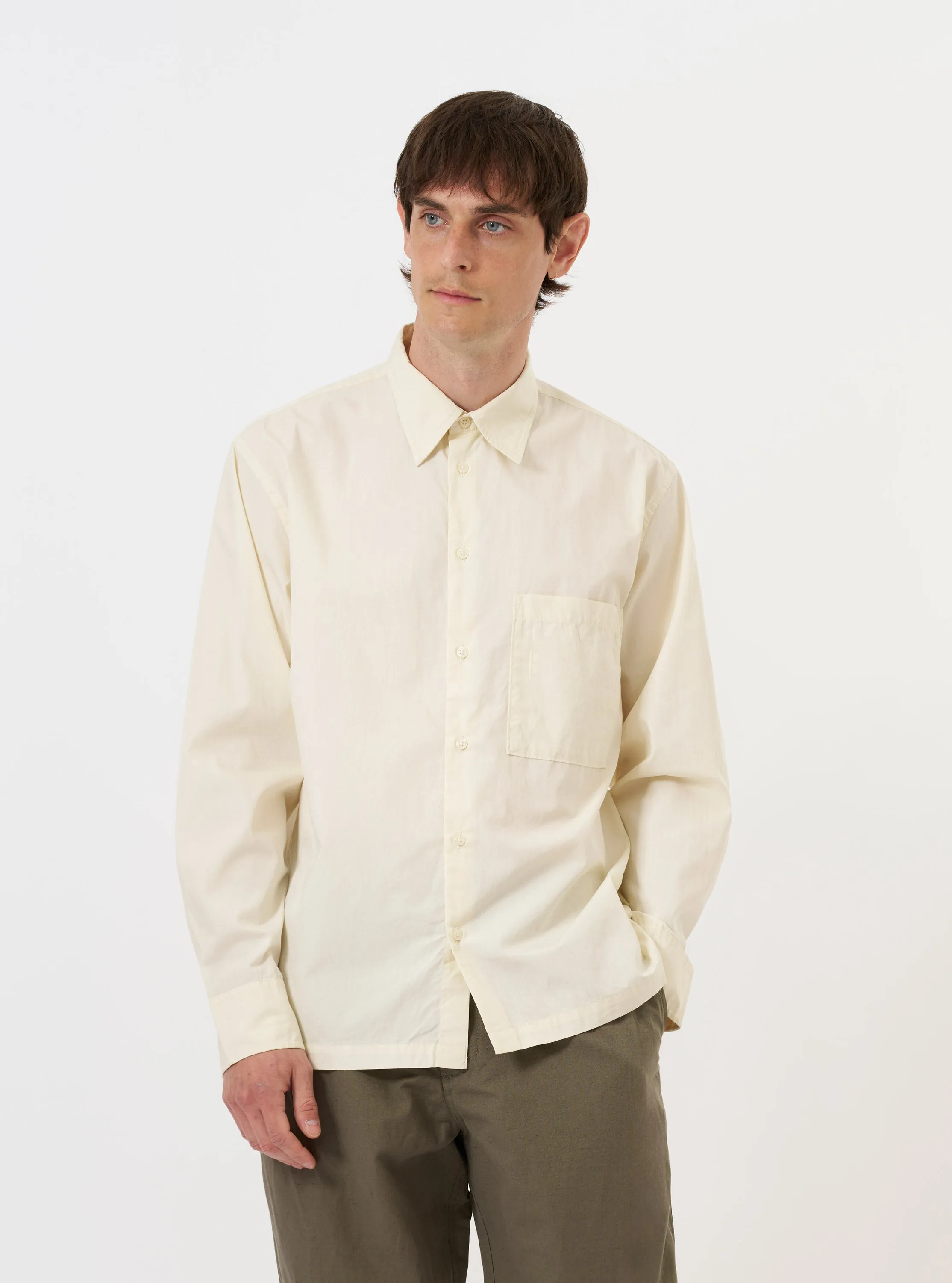 Ecru Broadcloth Lucky Shirt sold by Universal Works product image thumbnail 2