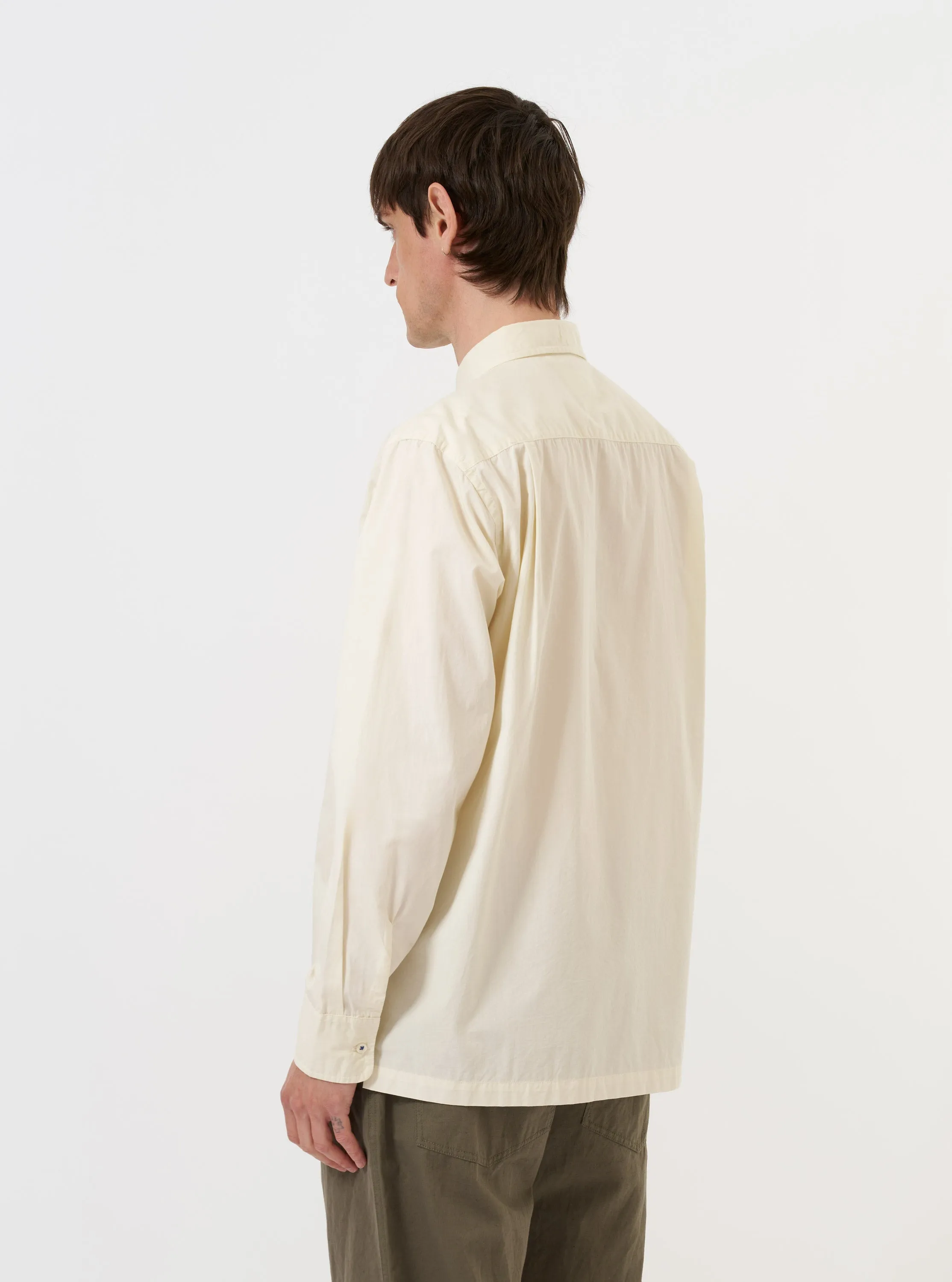 Ecru Broadcloth Lucky Shirt sold by Universal Works product image thumbnail 3