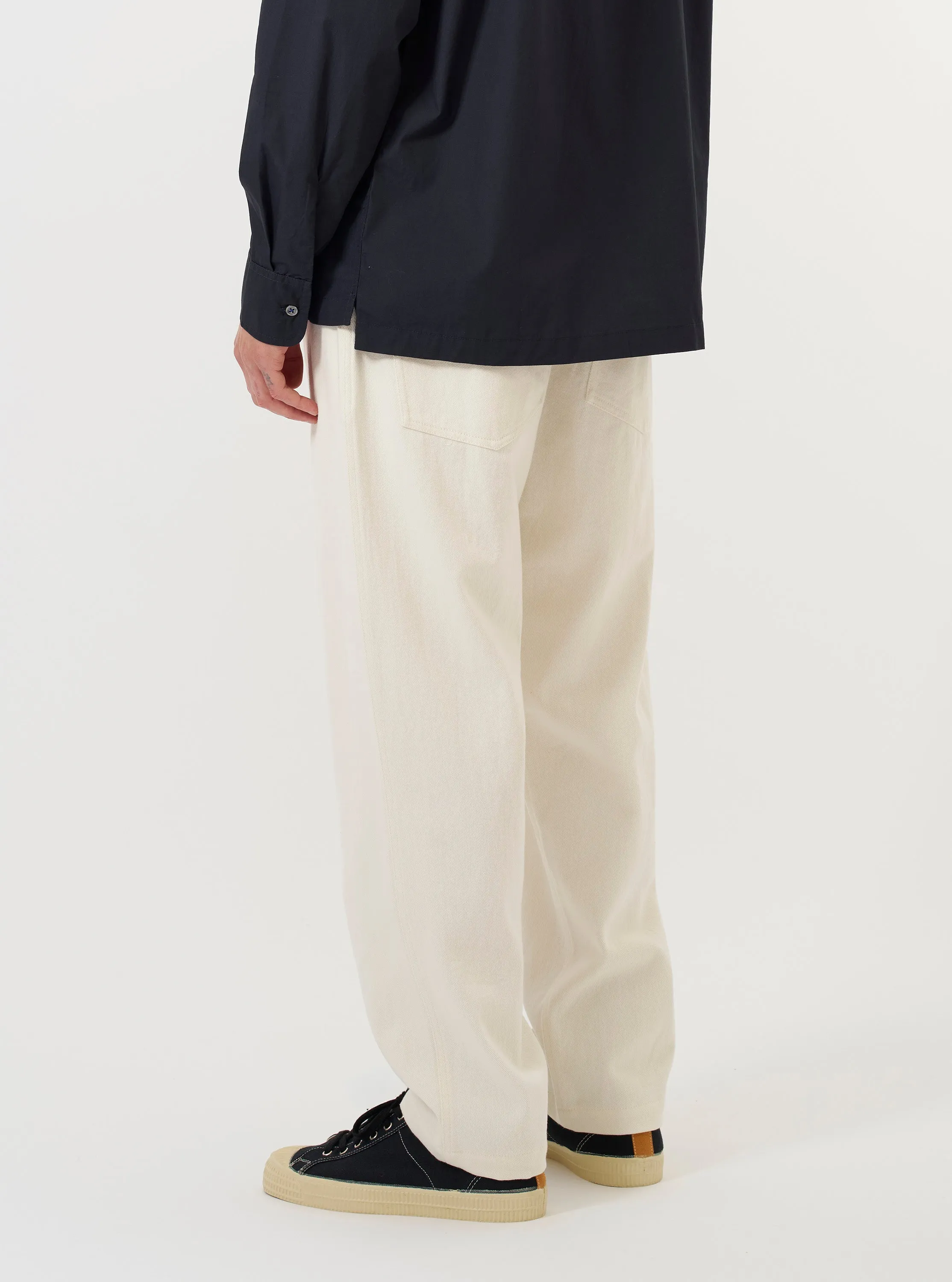 Ecru Slub Drill Dizzy Trouser sold by Universal Works product image thumbnail 3