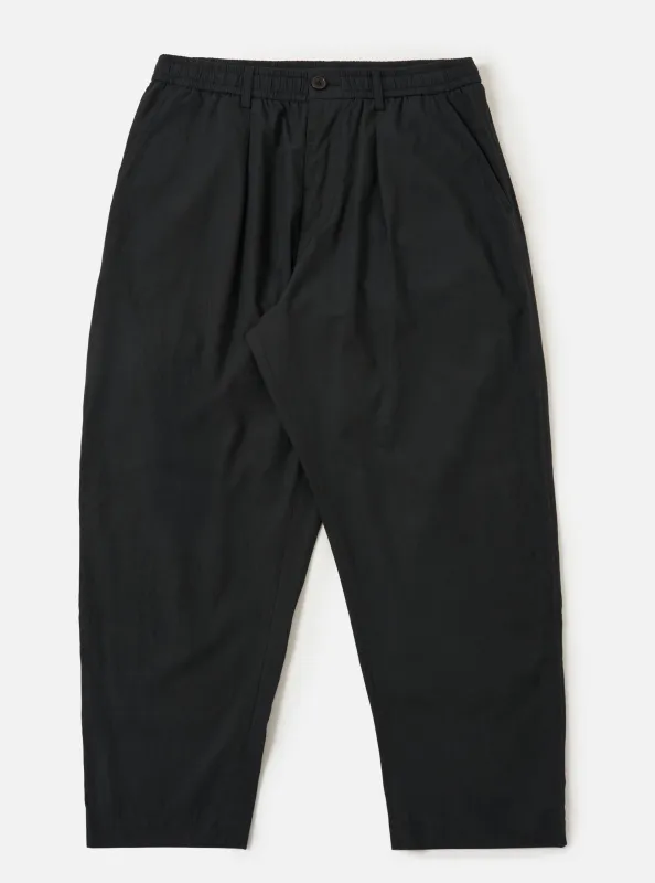 Black Broadcloth Oxford Pant made by Universal Works