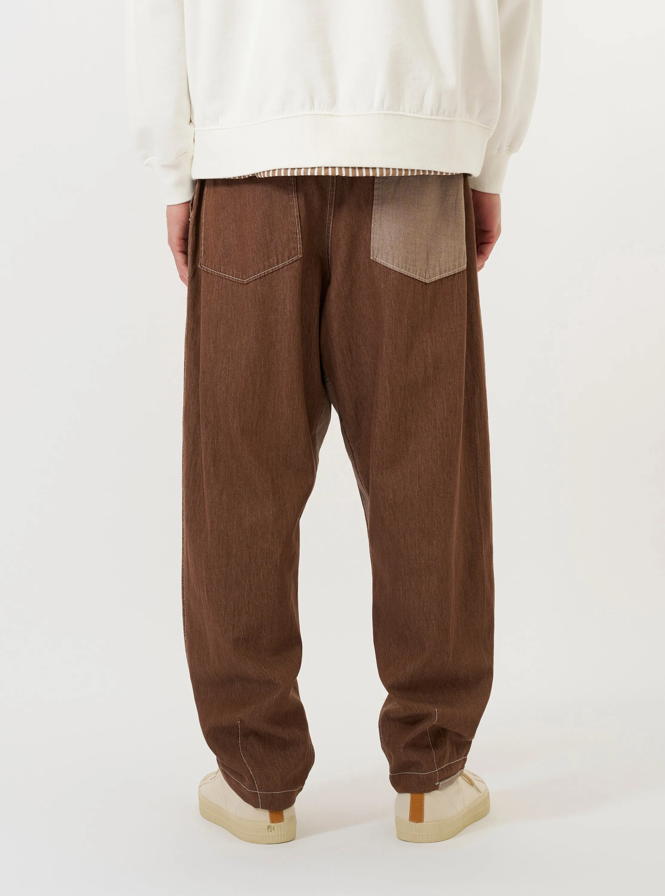 Brown Meco Denim Patched Fatigue Pant sold by Universal Works product image thumbnail 3