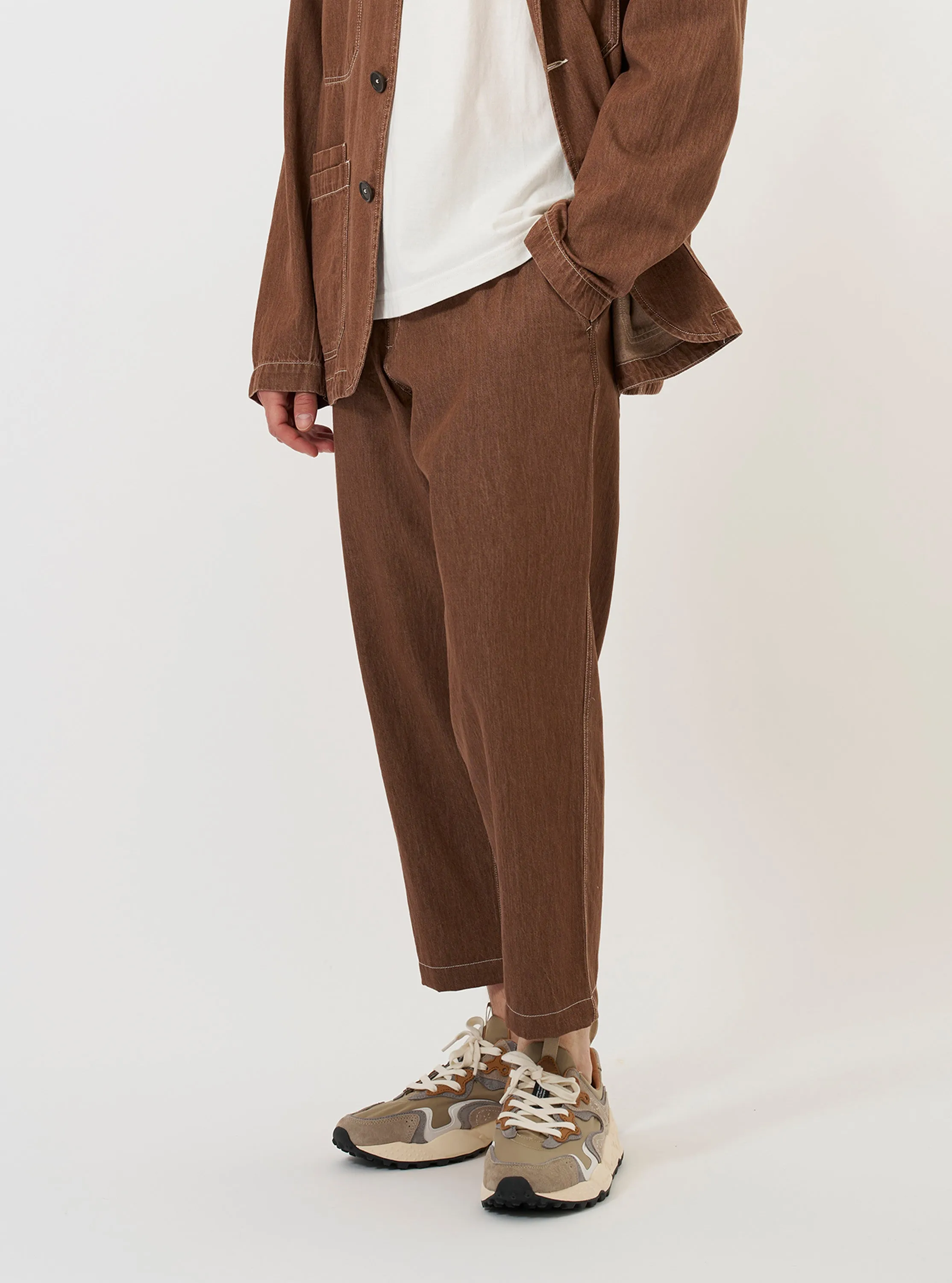Brown Meco Denim Hi Water Trouser sold by Universal Works product image thumbnail 2