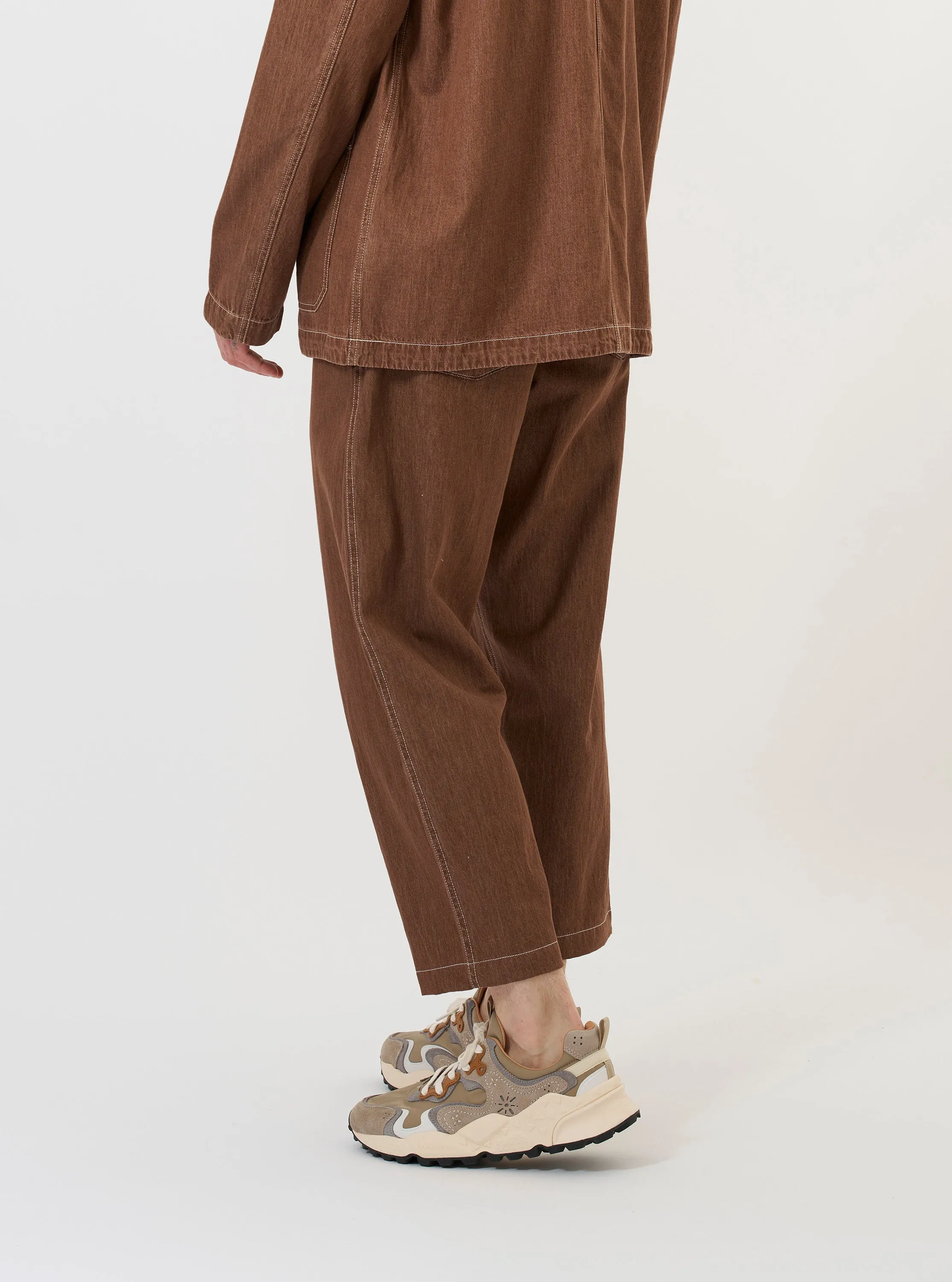 Brown Meco Denim Hi Water Trouser sold by Universal Works product image thumbnail 3