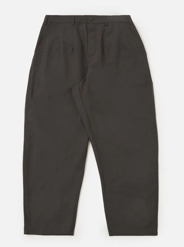 Brown Marl Tropical Suiting Dutch Pant made by Universal Works