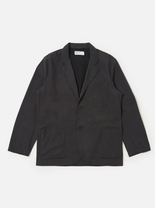 Charcoal Seattle Cotton Two Button Jacket made by Universal Works