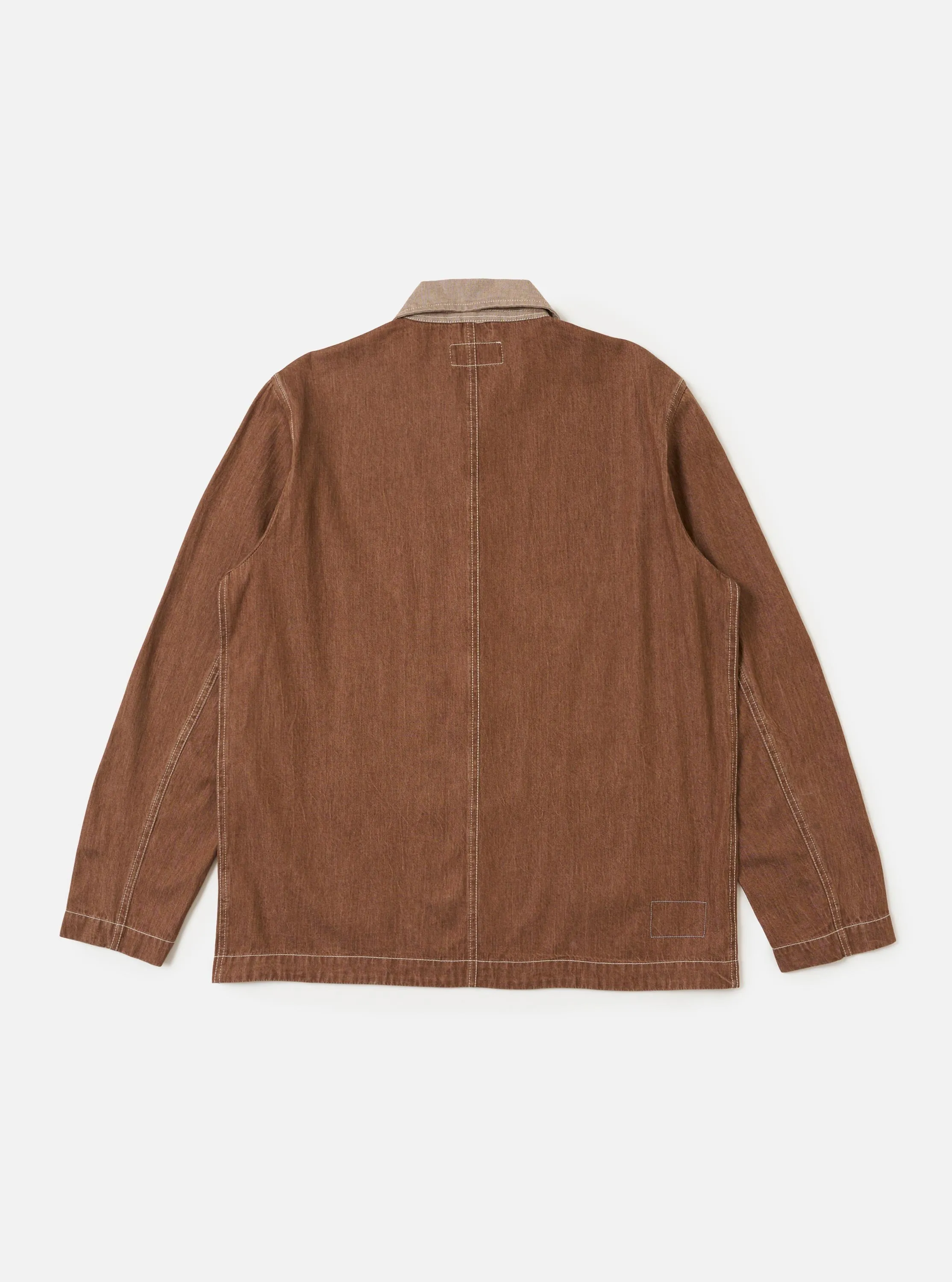 Brown Meco Denim OG Bakers Chore Jacket sold by Universal Works product image thumbnail 5
