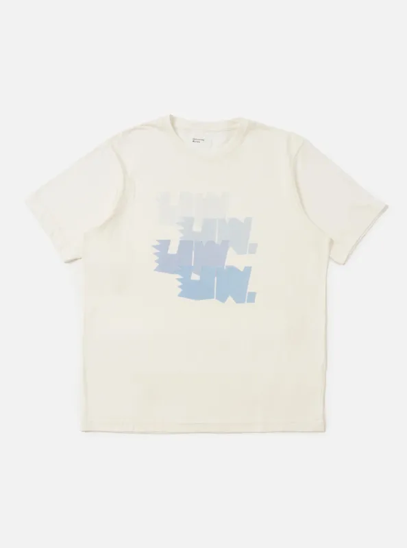 Ecru Single Jersey Multi UW Print Multi UW Print Tee made by Universal Works