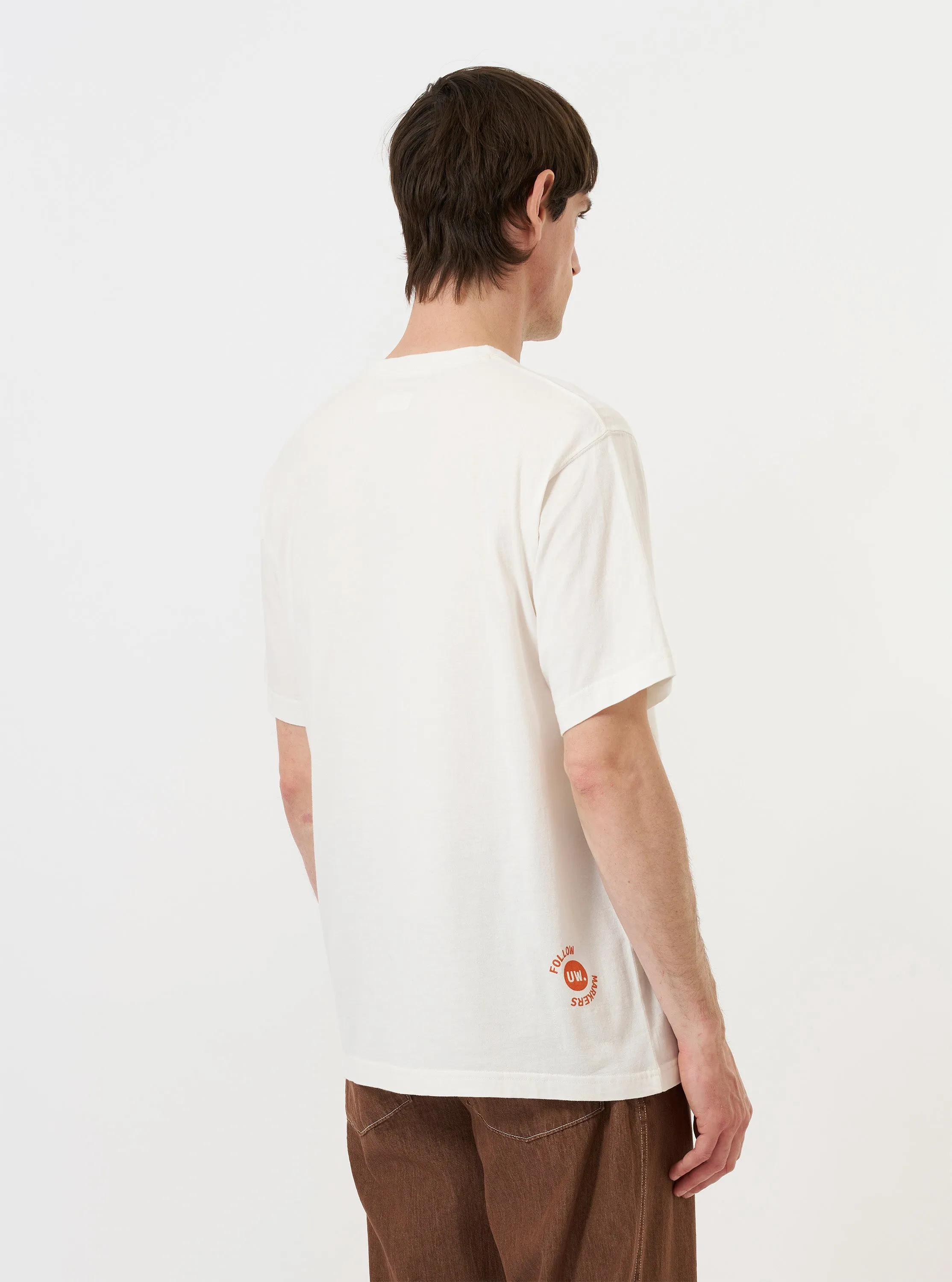 Ecru Single Jersey Trail Trail To Hotel Delux Tee sold by Universal Works product image thumbnail 3