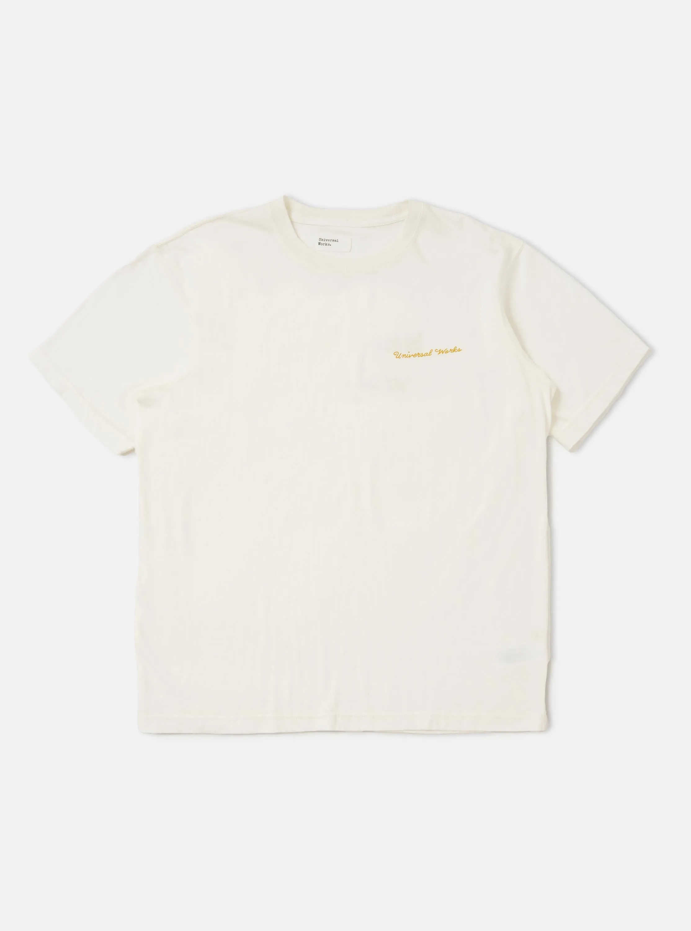 Ecru Single Jersey Wish Wish You Were Here Tee sold by Universal Works product image thumbnail 5