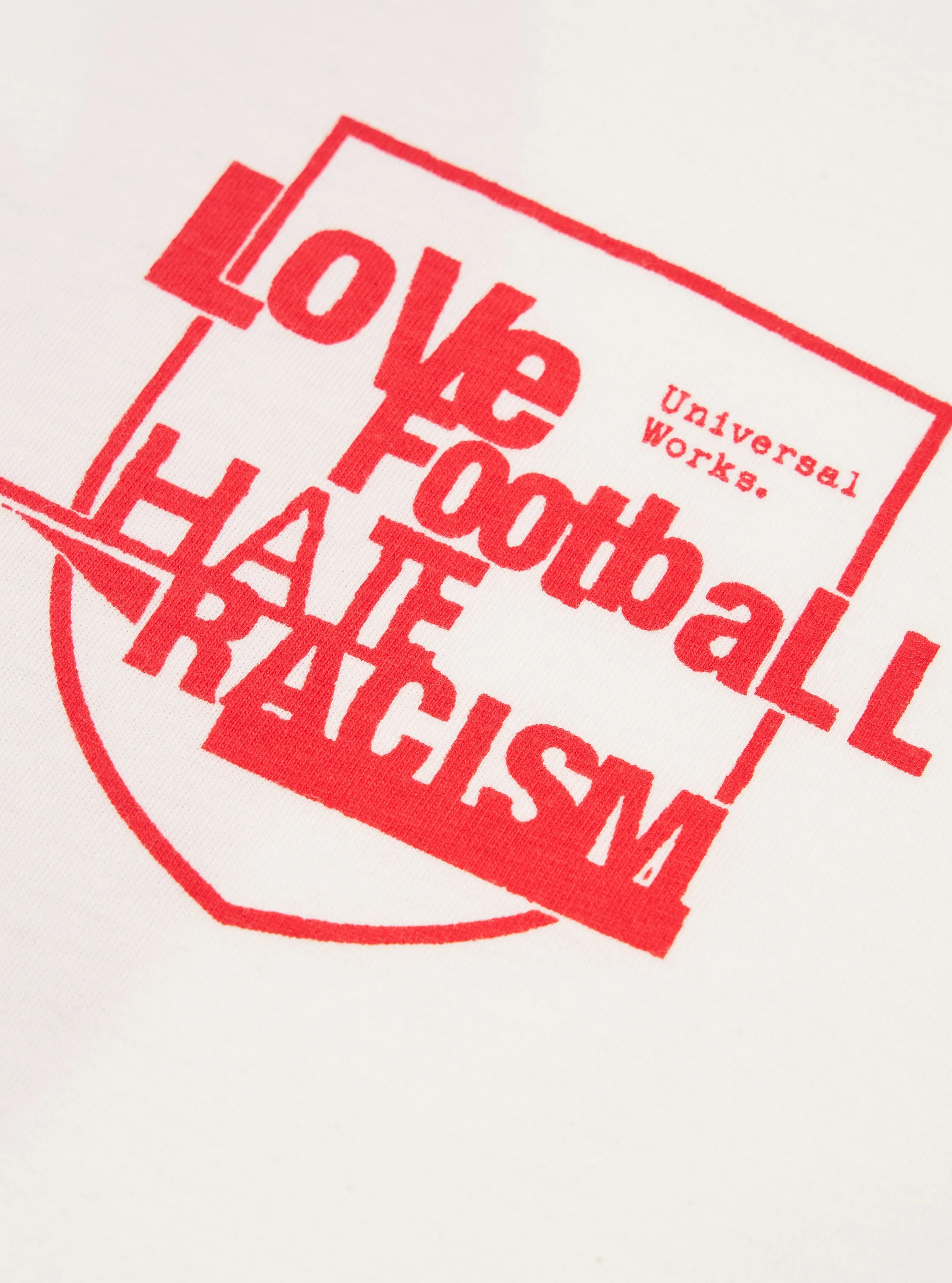 White Single Jersey Charity Football Tee sold by Universal Works product image thumbnail 5
