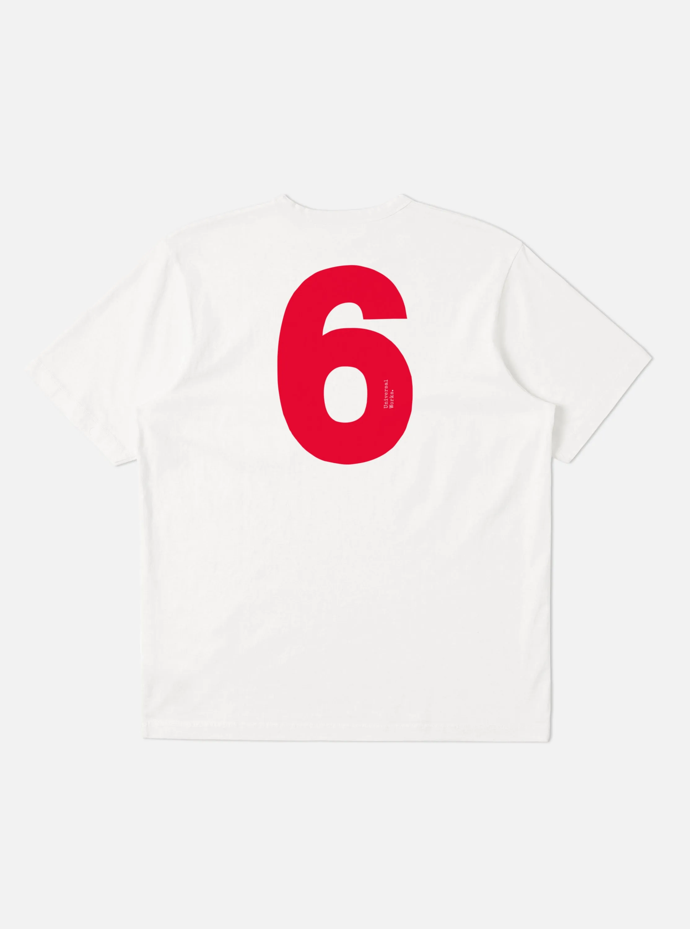 White Single Jersey Charity Football Tee sold by Universal Works product image thumbnail 3