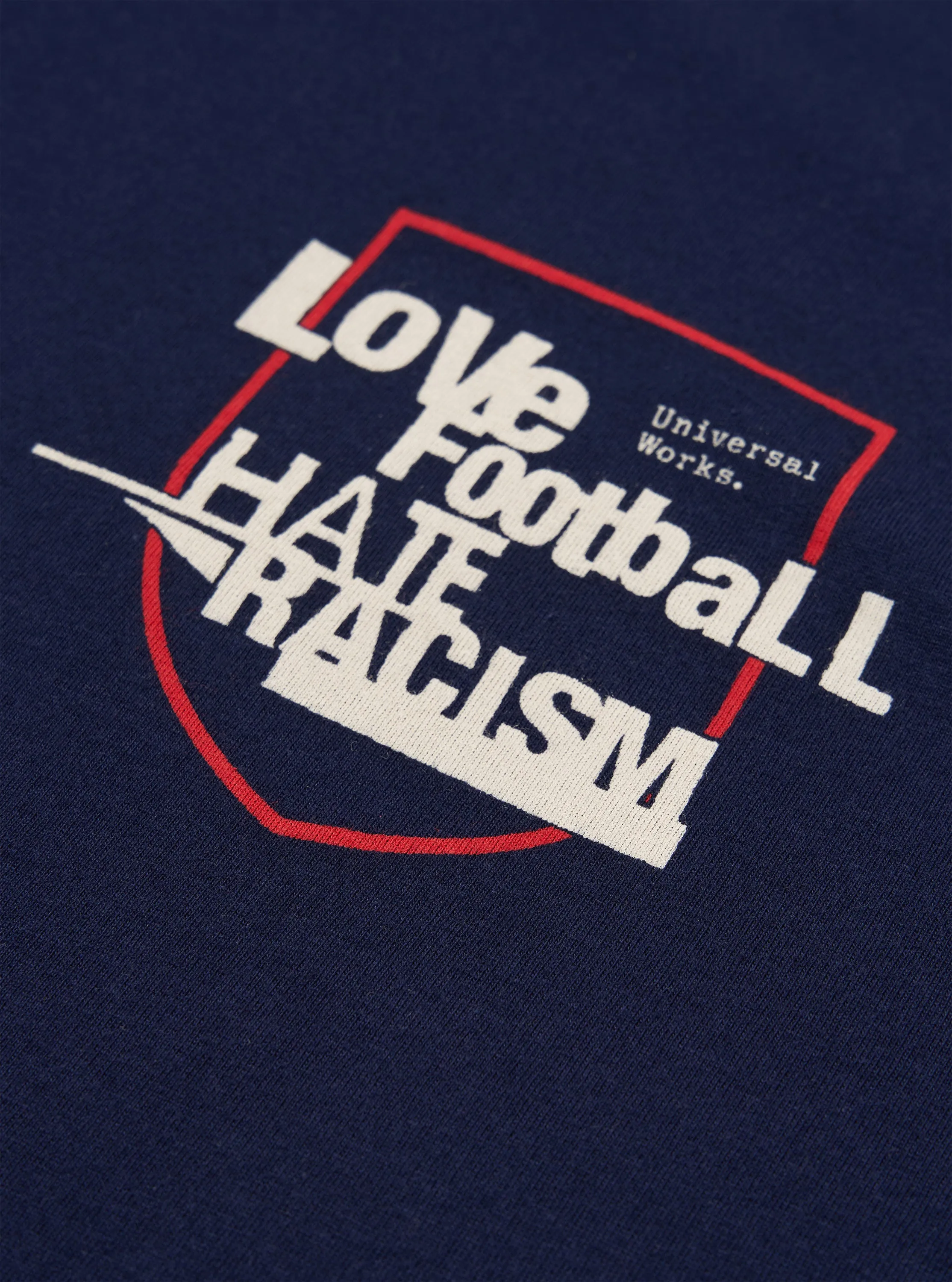 Navy Single Jersey Charity Football Tee sold by Universal Works product image thumbnail 5