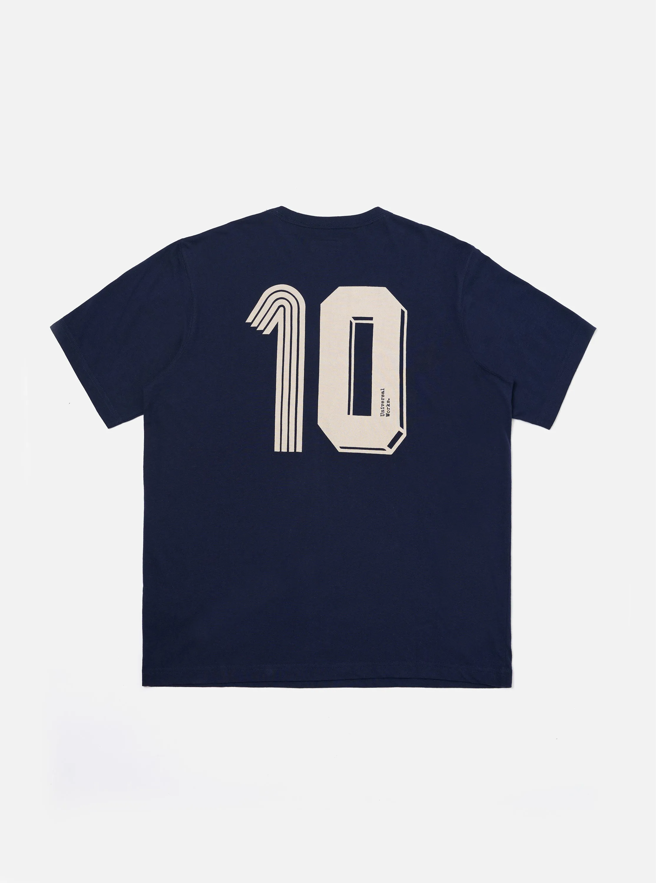 Navy Single Jersey Charity Football Tee sold by Universal Works product image thumbnail 4