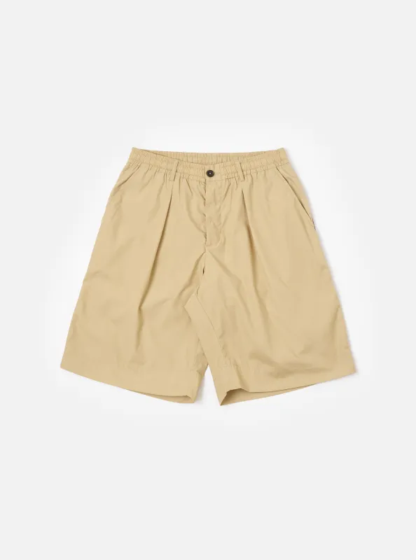 master-piece x Universal Works Sand Recycled Polytech Pleated Track Short made by Universal Works