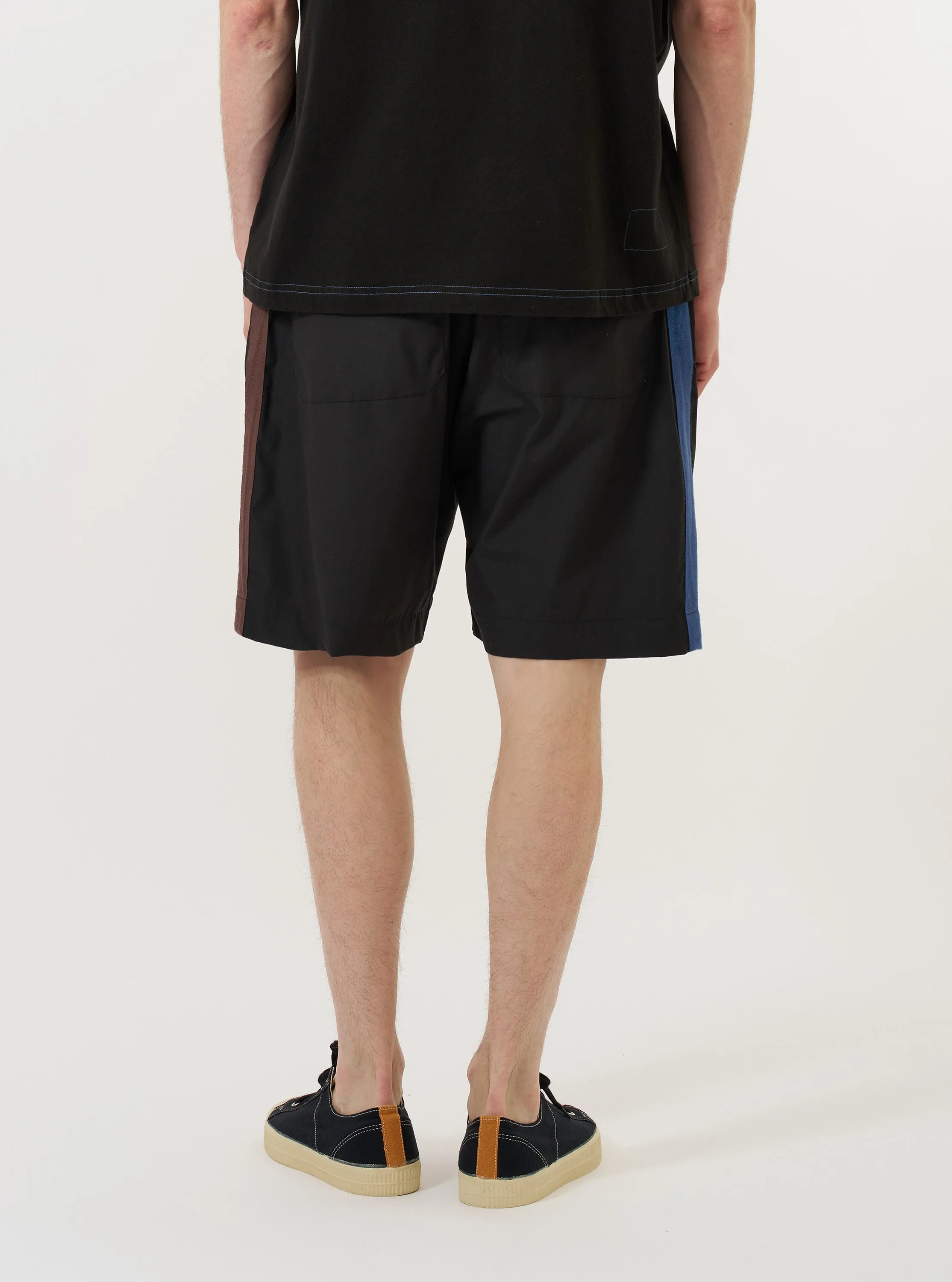 master-piece x Universal Works Black Recycled Polytech Pleated Track Short sold by Universal Works product image thumbnail 3