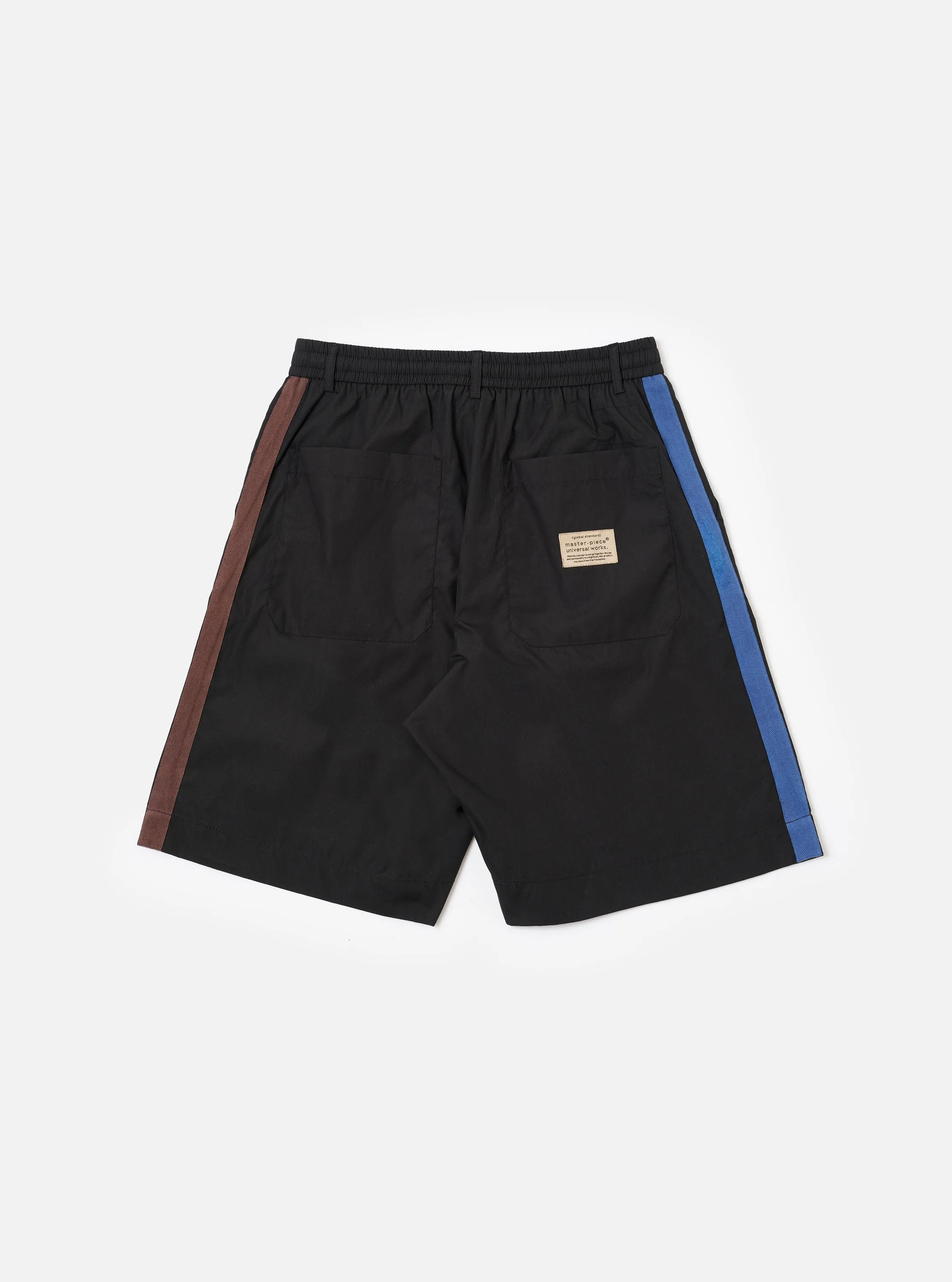 master-piece x Universal Works Black Recycled Polytech Pleated Track Short sold by Universal Works product image thumbnail 5