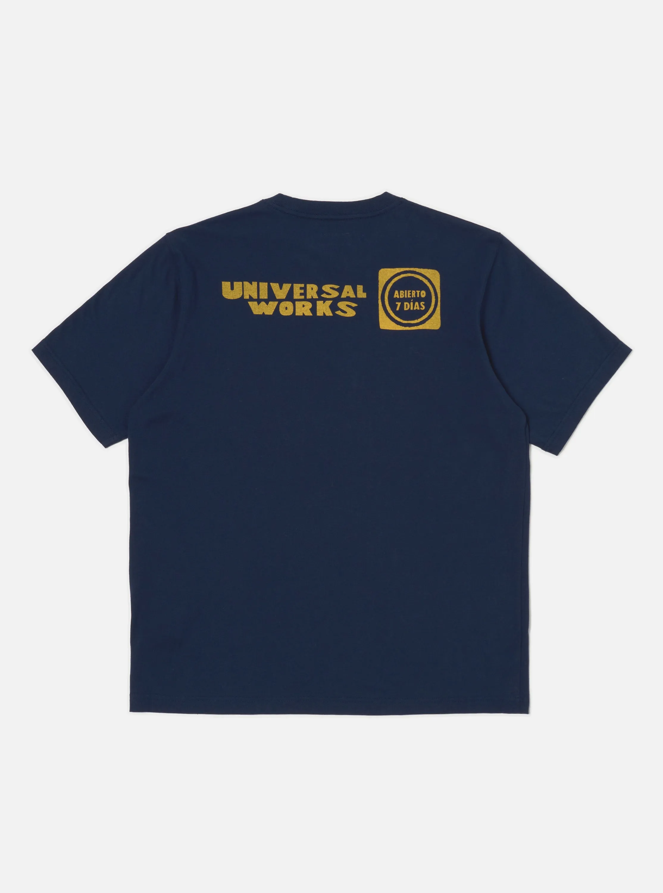 Navy/Yellow Single Jersey Print Pocket Tee sold by Universal Works product image thumbnail 5