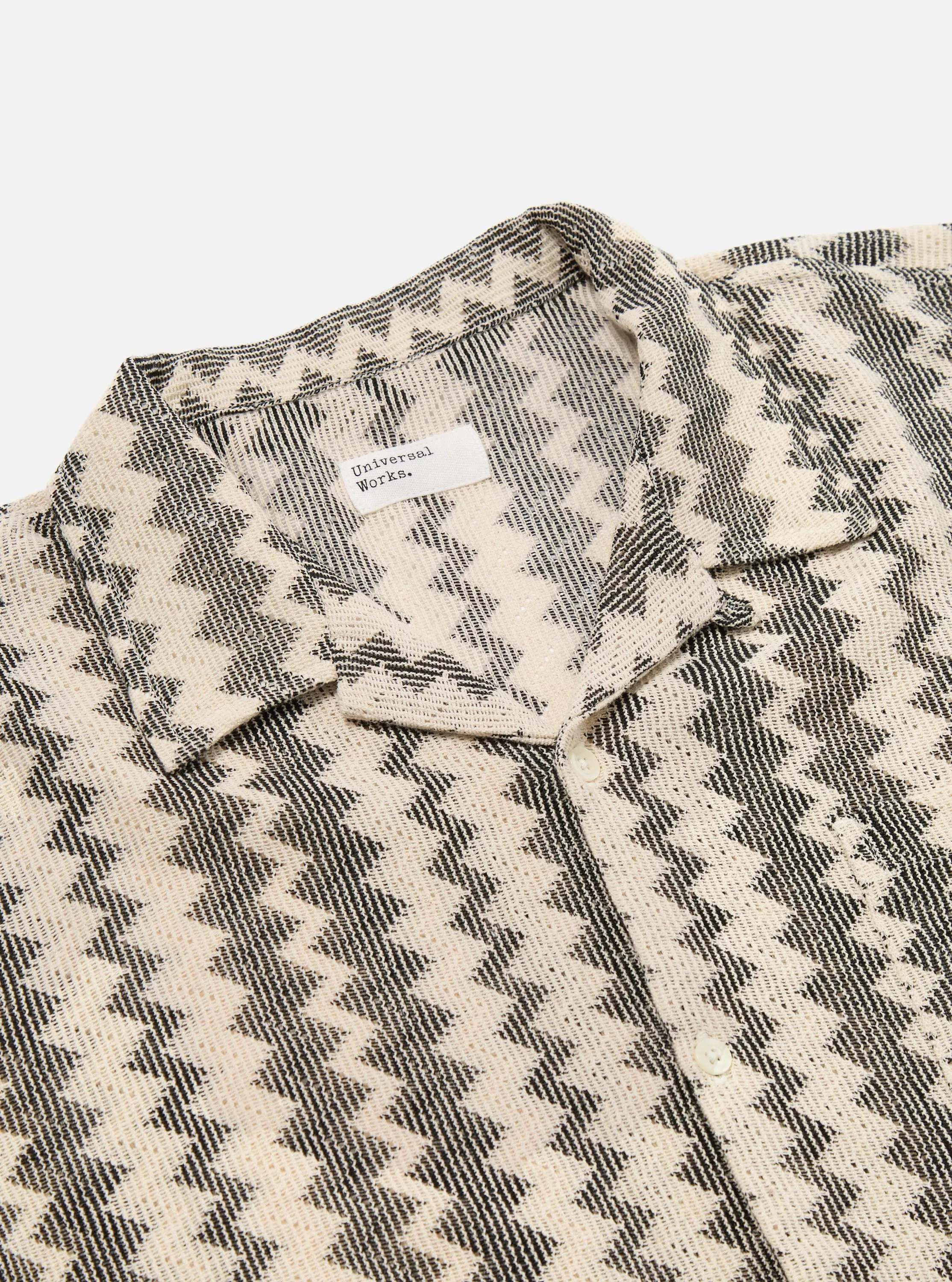 Charcoal Cotton Lattice Road Shirt sold by Universal Works product image thumbnail 5