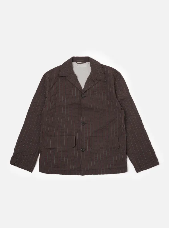 Brown Chester Stripe Franck Jacket made by Universal Works