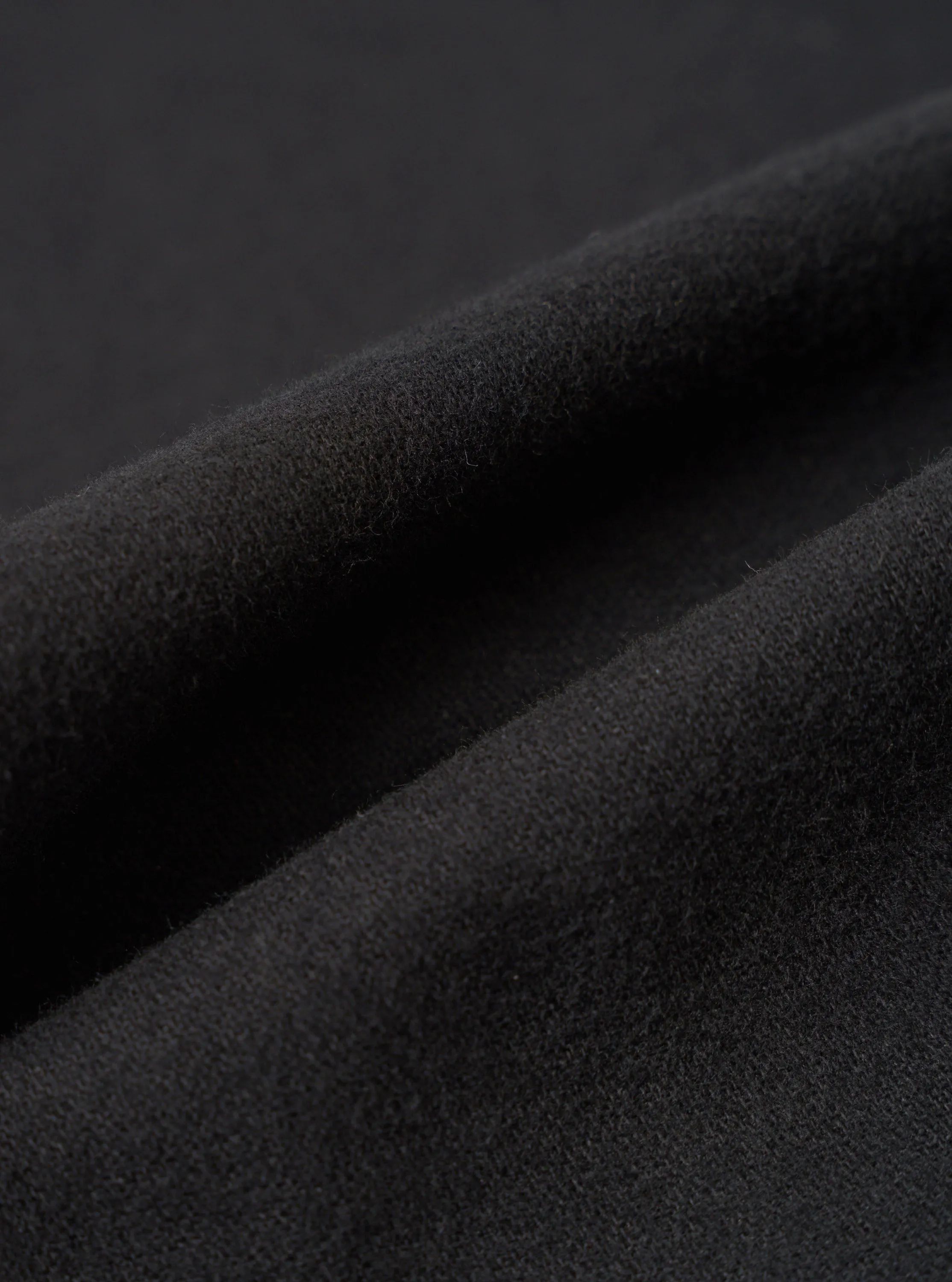 Black Brushed Moleskin Pleated Track Pant sold by Universal Works product image thumbnail 2