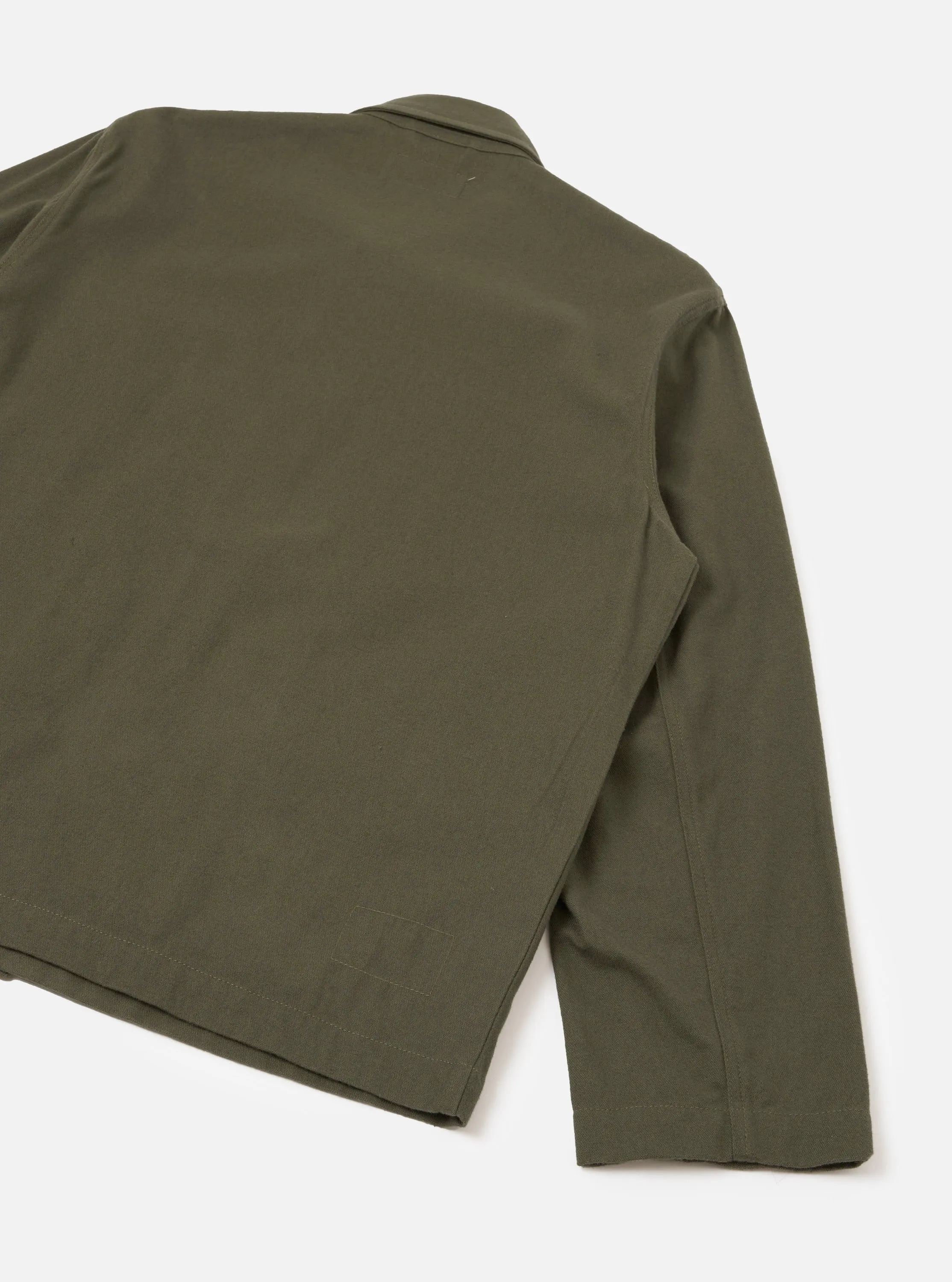 Olive Brushed Moleskin Franck Jacket sold by Universal Works product image thumbnail 3