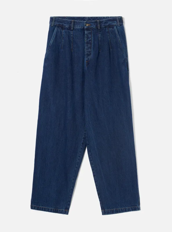 Indigo Work Denim Dutch Pant made by Universal Works