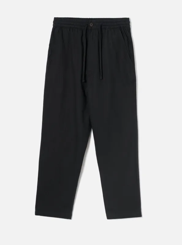 Black Brushed Moleskin Hi Water Trouser made by Universal Works