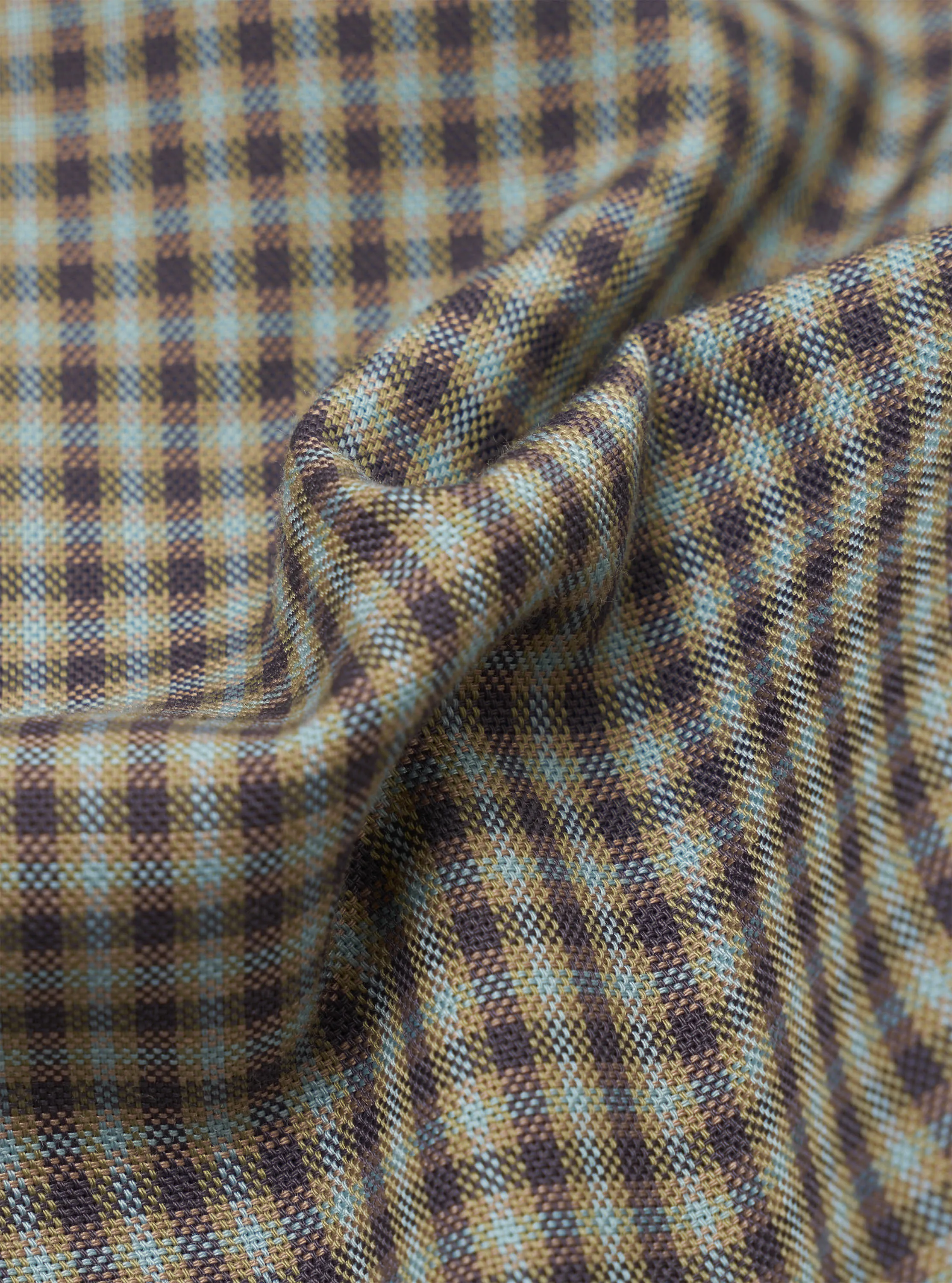 Sand/Olive Parker Check Attendant Shirt sold by Universal Works product image thumbnail 2