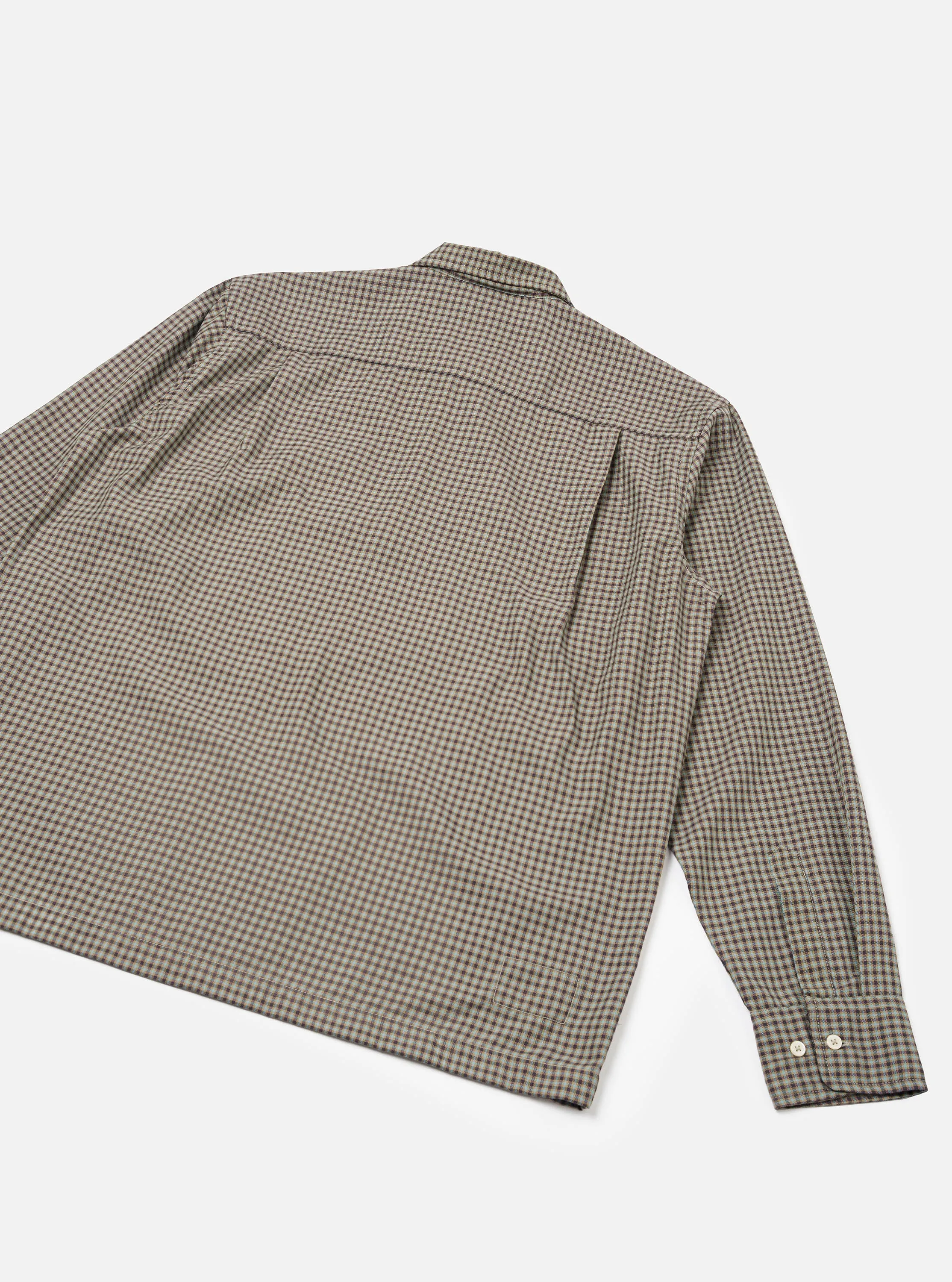 Sand/Olive Parker Check Attendant Shirt sold by Universal Works product image thumbnail 3