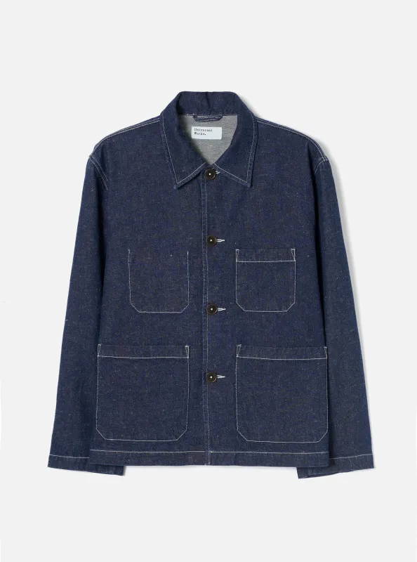 Indigo Future Denim Ives Jacket made by Universal Works