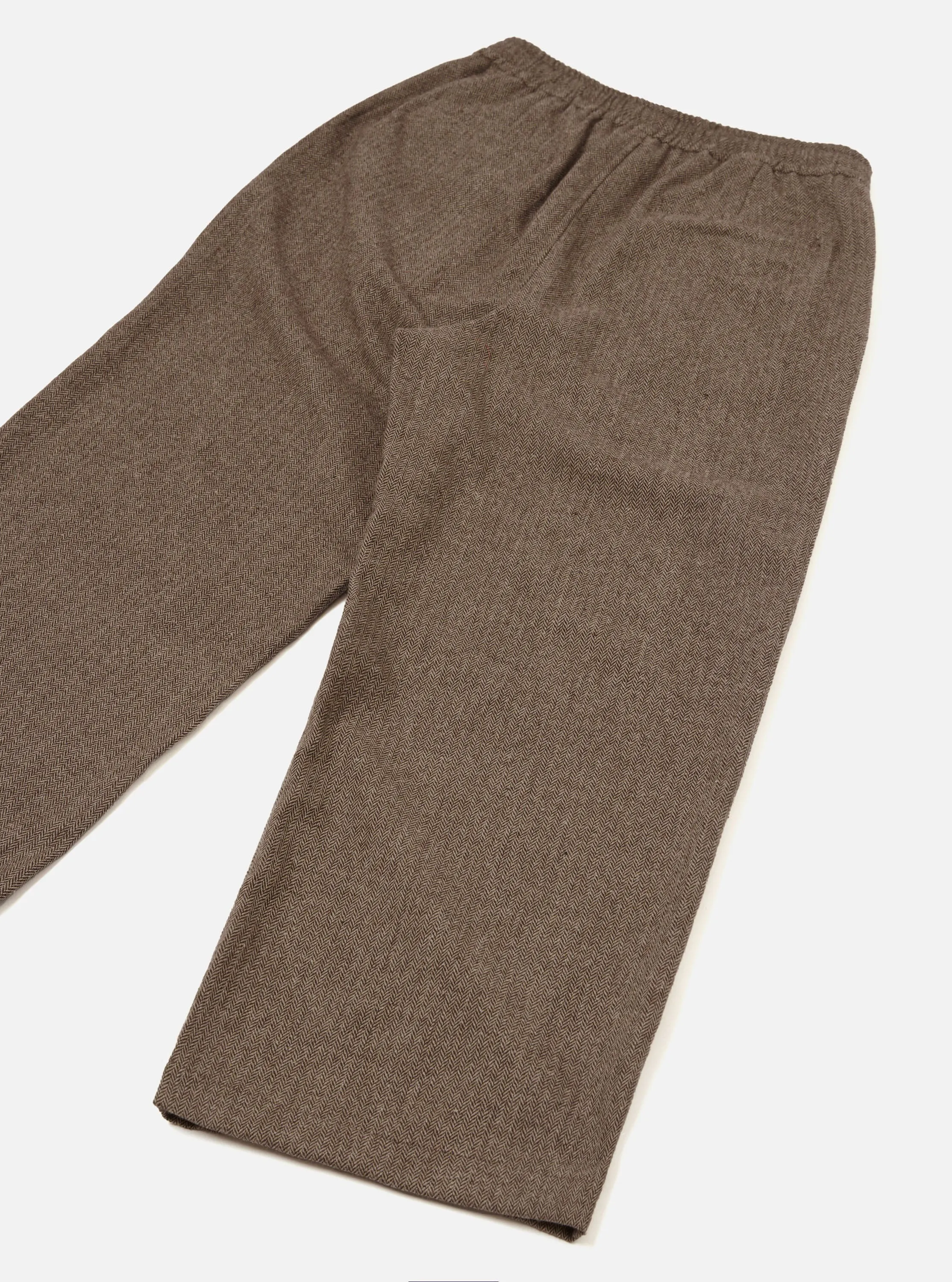 Brown Wool Herringbone Gillespie Pant sold by Universal Works product image thumbnail 3