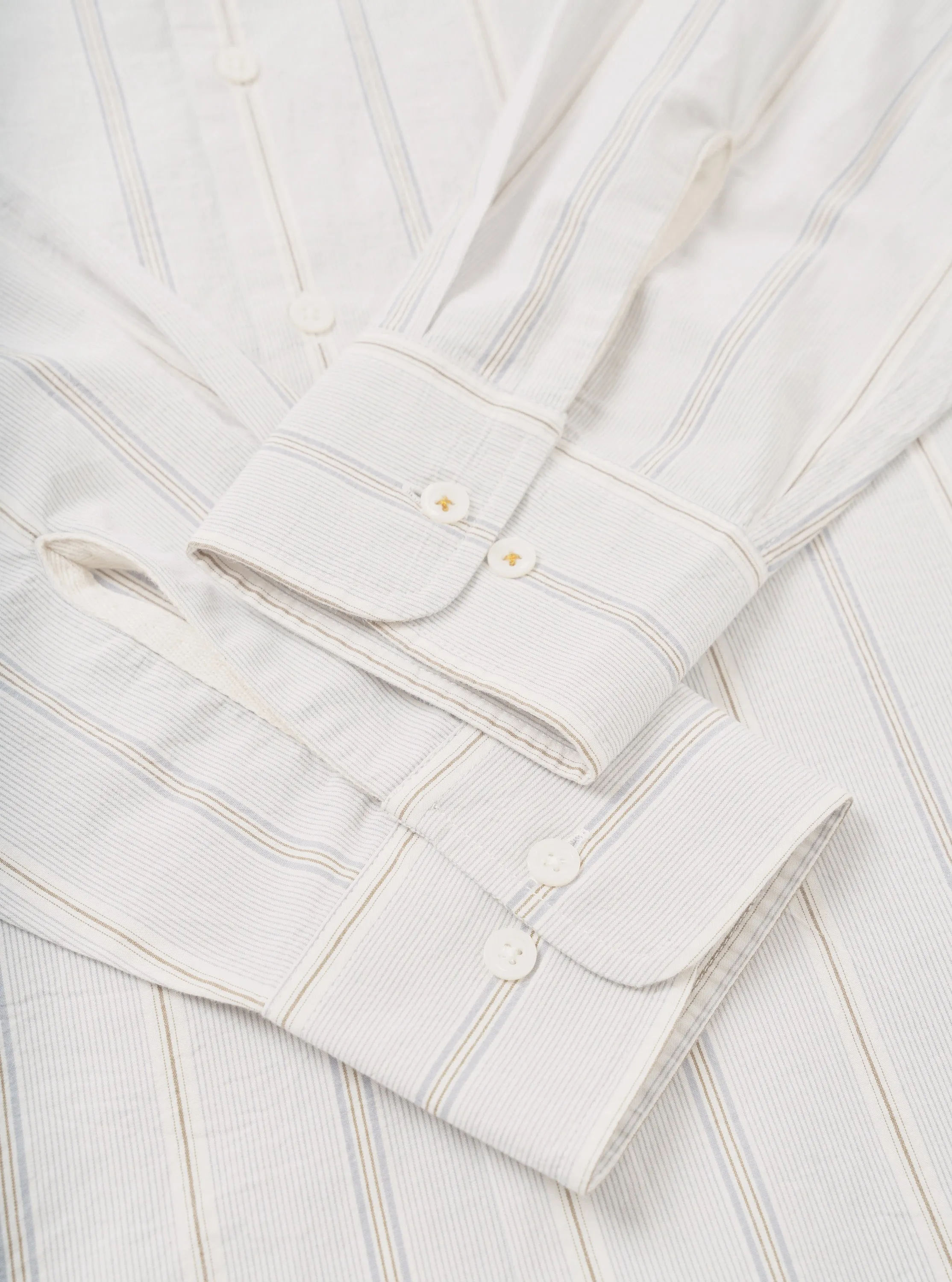 Dove Monk Organic Stripe Square Pocket Shirt sold by Universal Works product image thumbnail 5