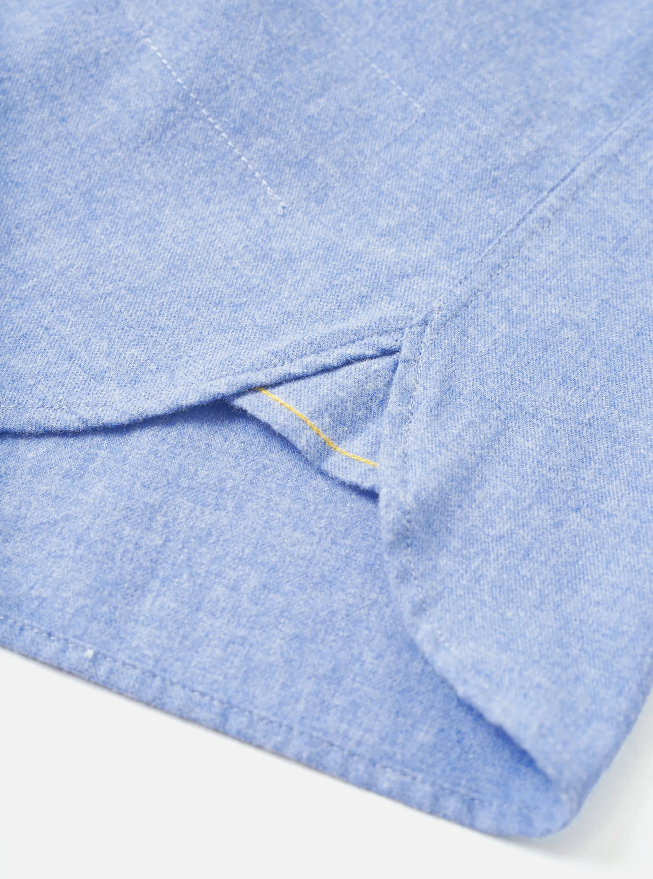 Blue Brushed Flannel Square Pocket Shirt sold by Universal Works product image thumbnail 5