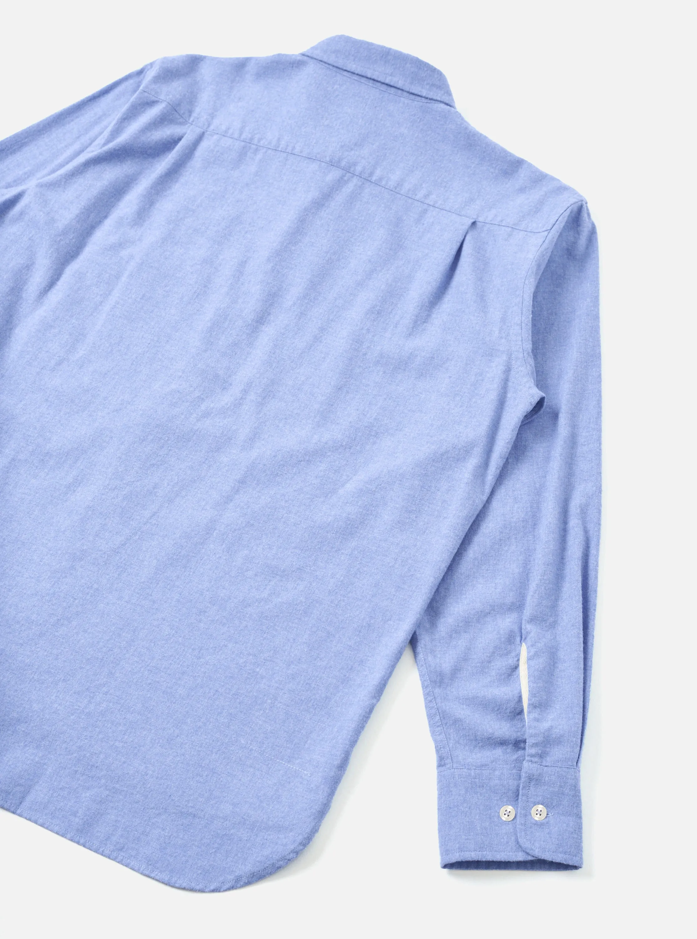 Blue Brushed Flannel Square Pocket Shirt sold by Universal Works product image thumbnail 3